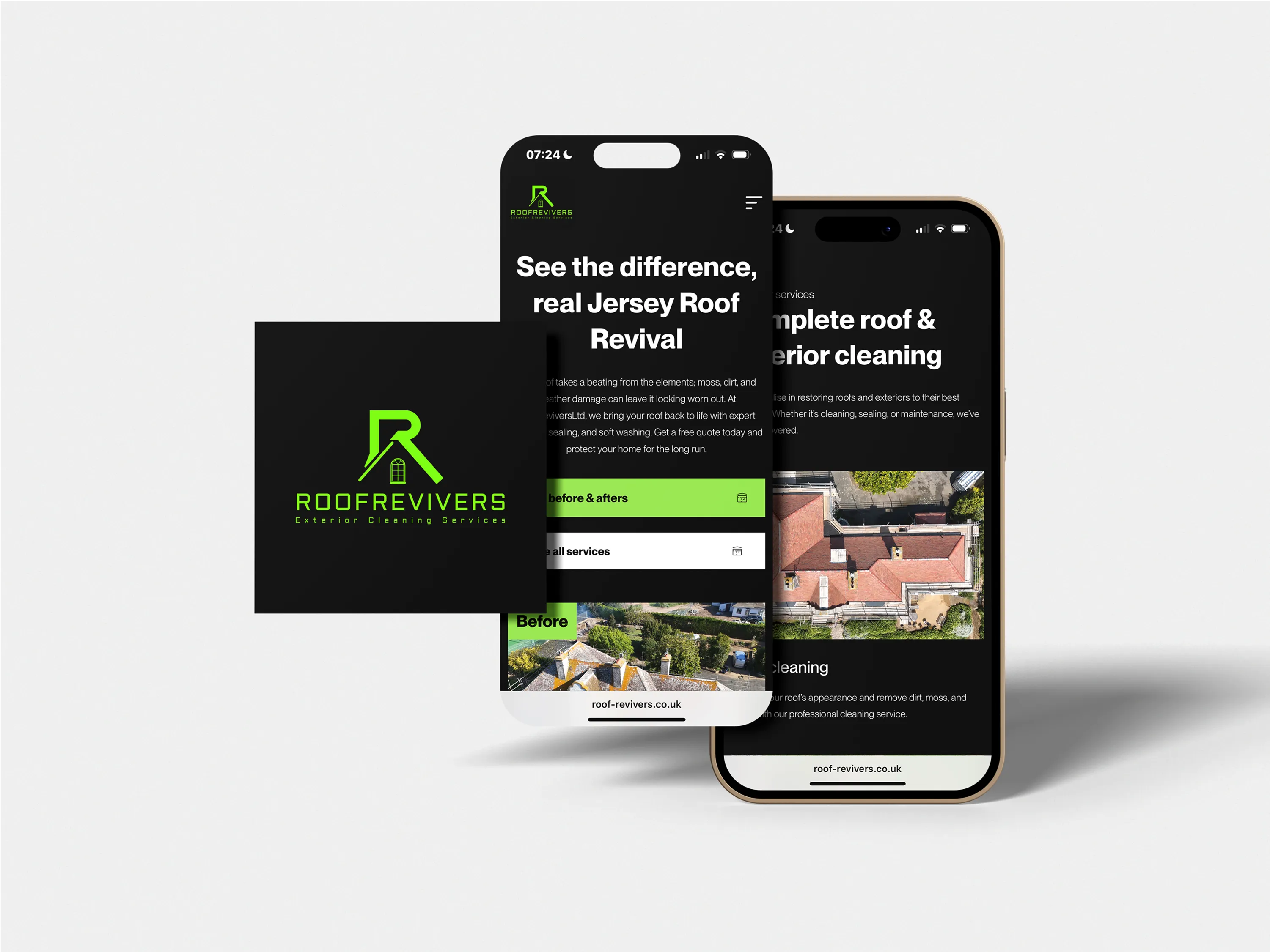 Roof Revivers Website MockUp