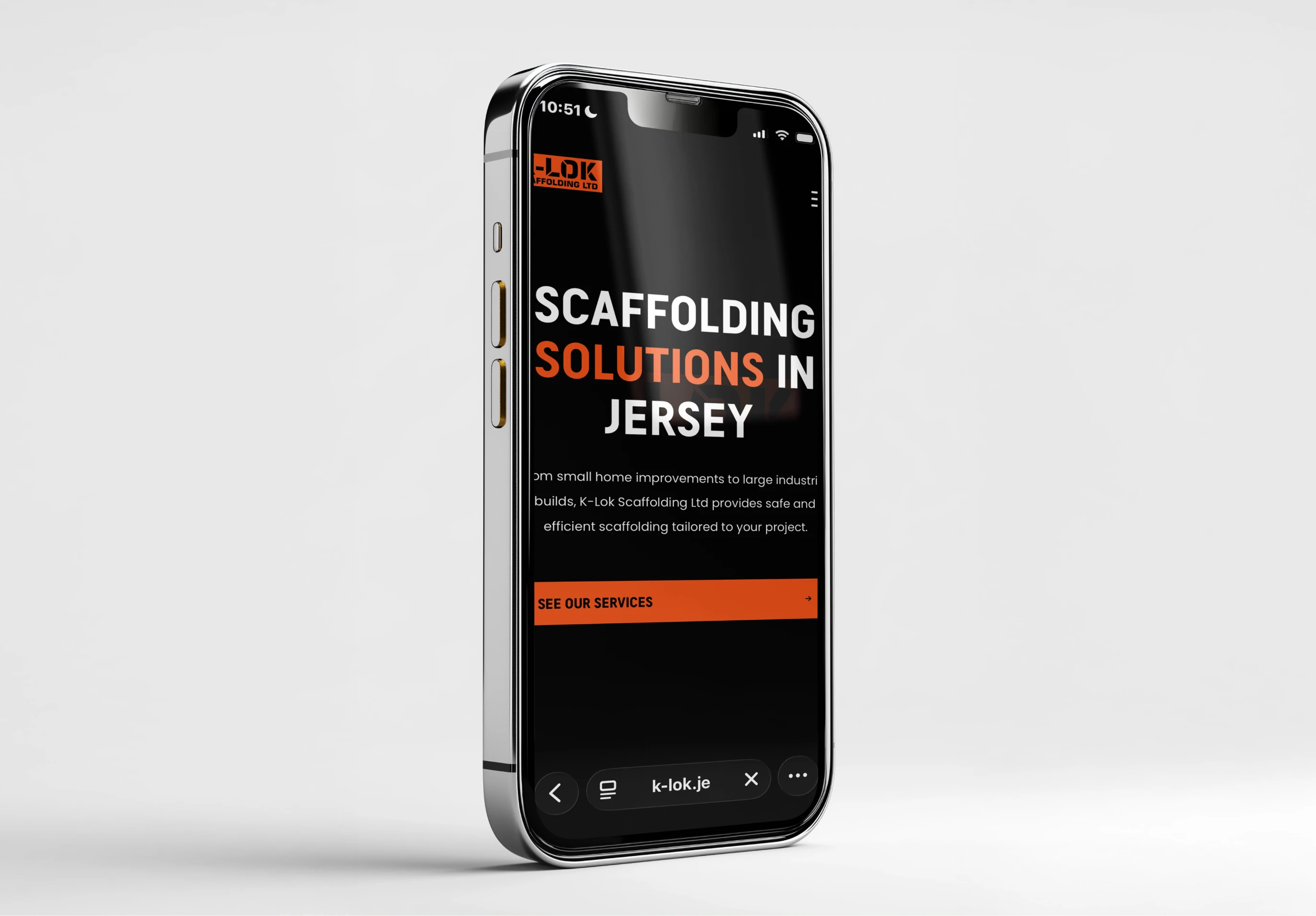 K Lok Scaffolding Website Mockup