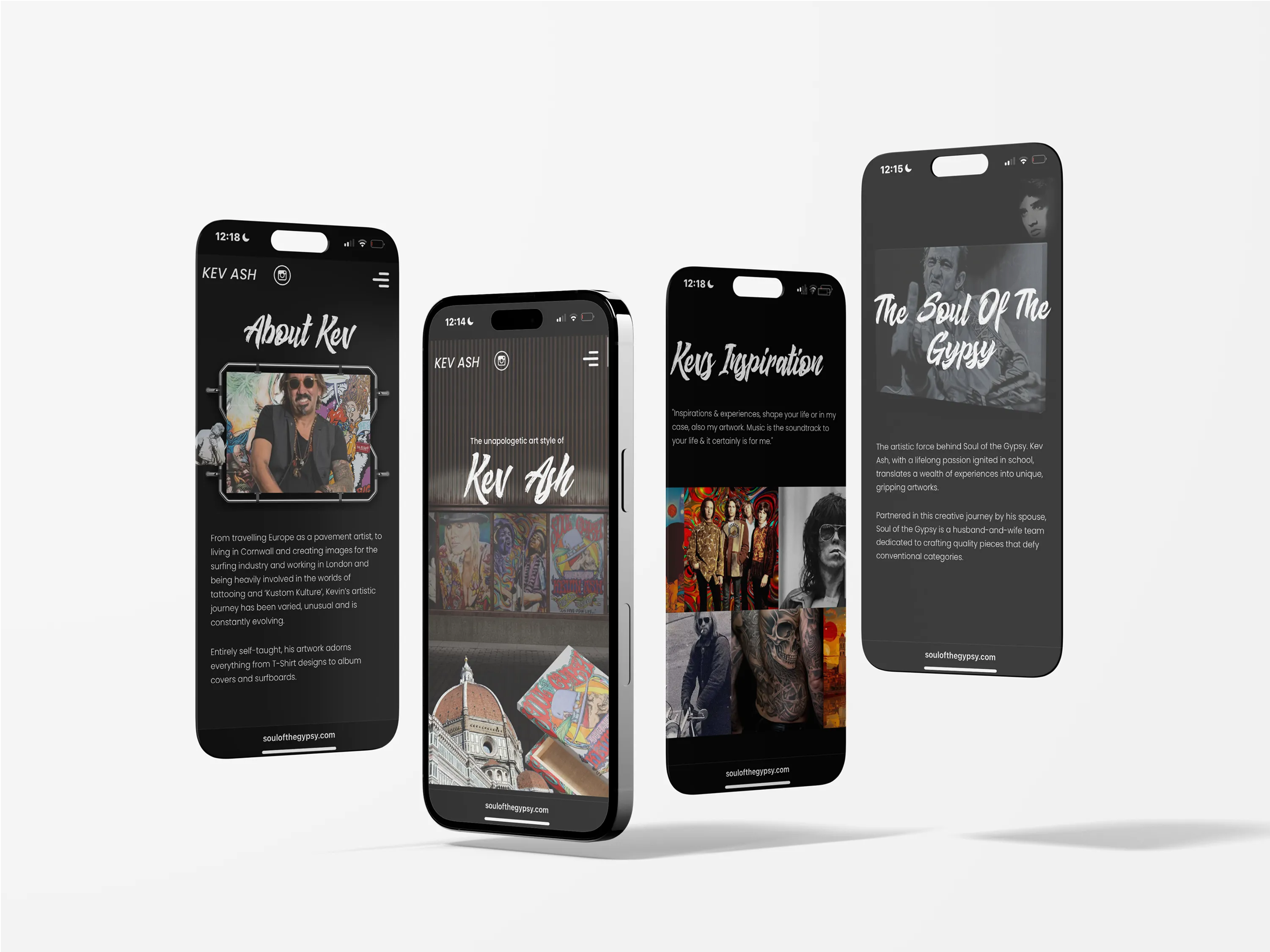 Soul Of The Gypsy IPhone Mockups