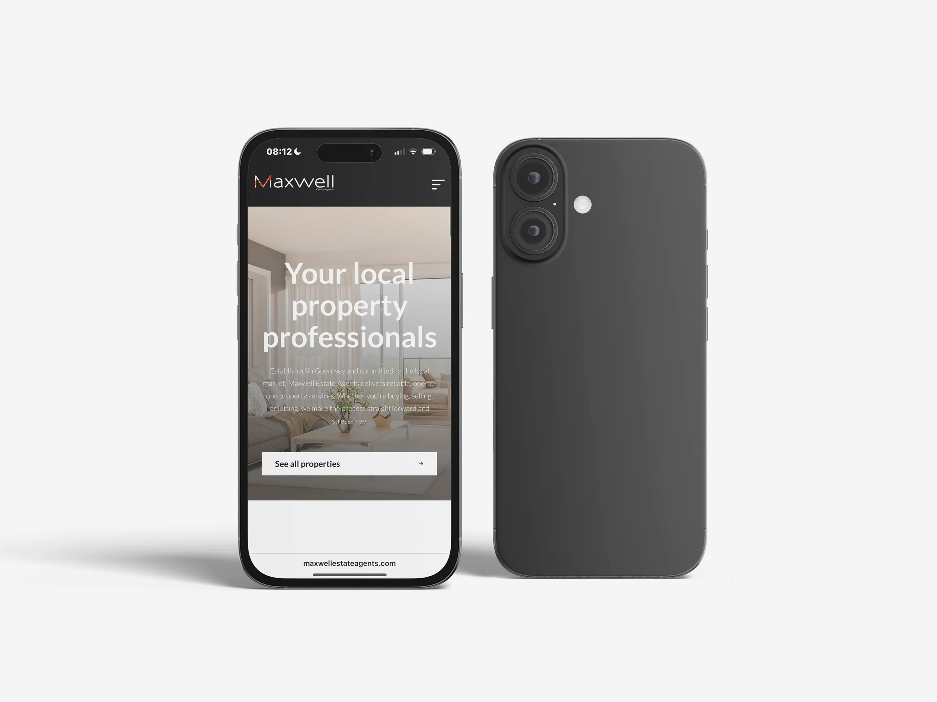 Maxwell Estate Agents IPhone MockUp