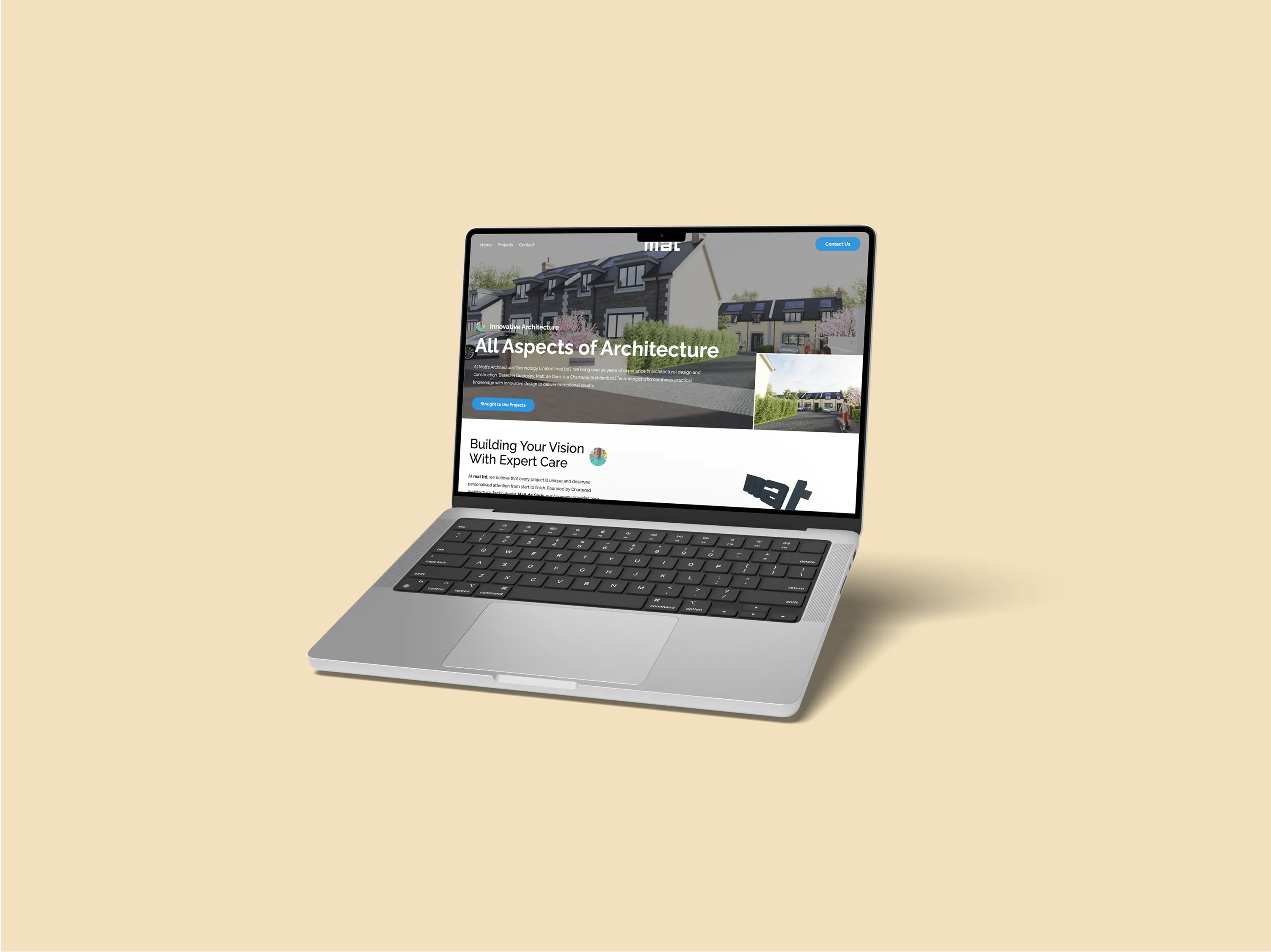 Matt's Architectural Technology MacBook MockUp