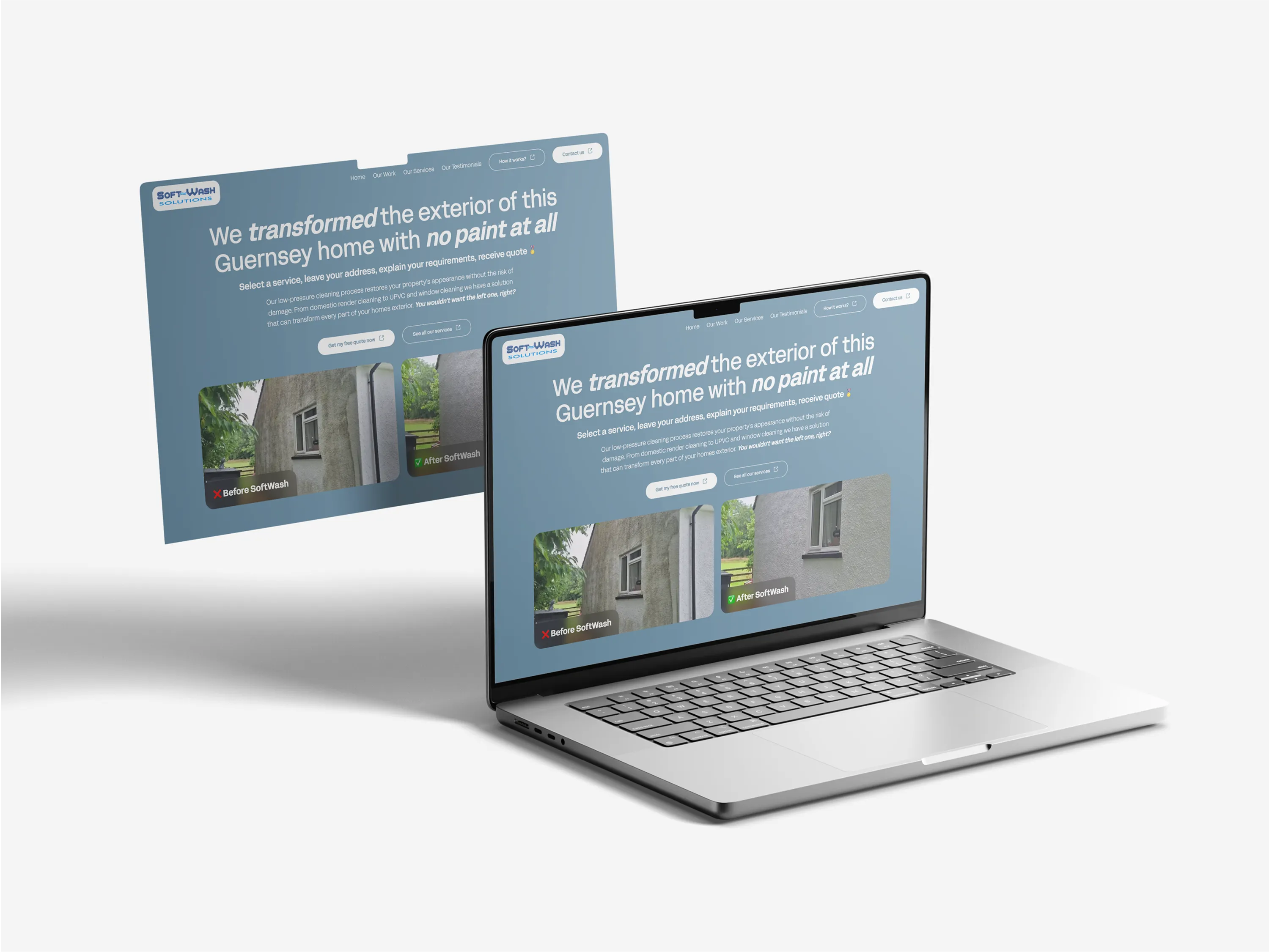 Softwash Solutions Website MockUp