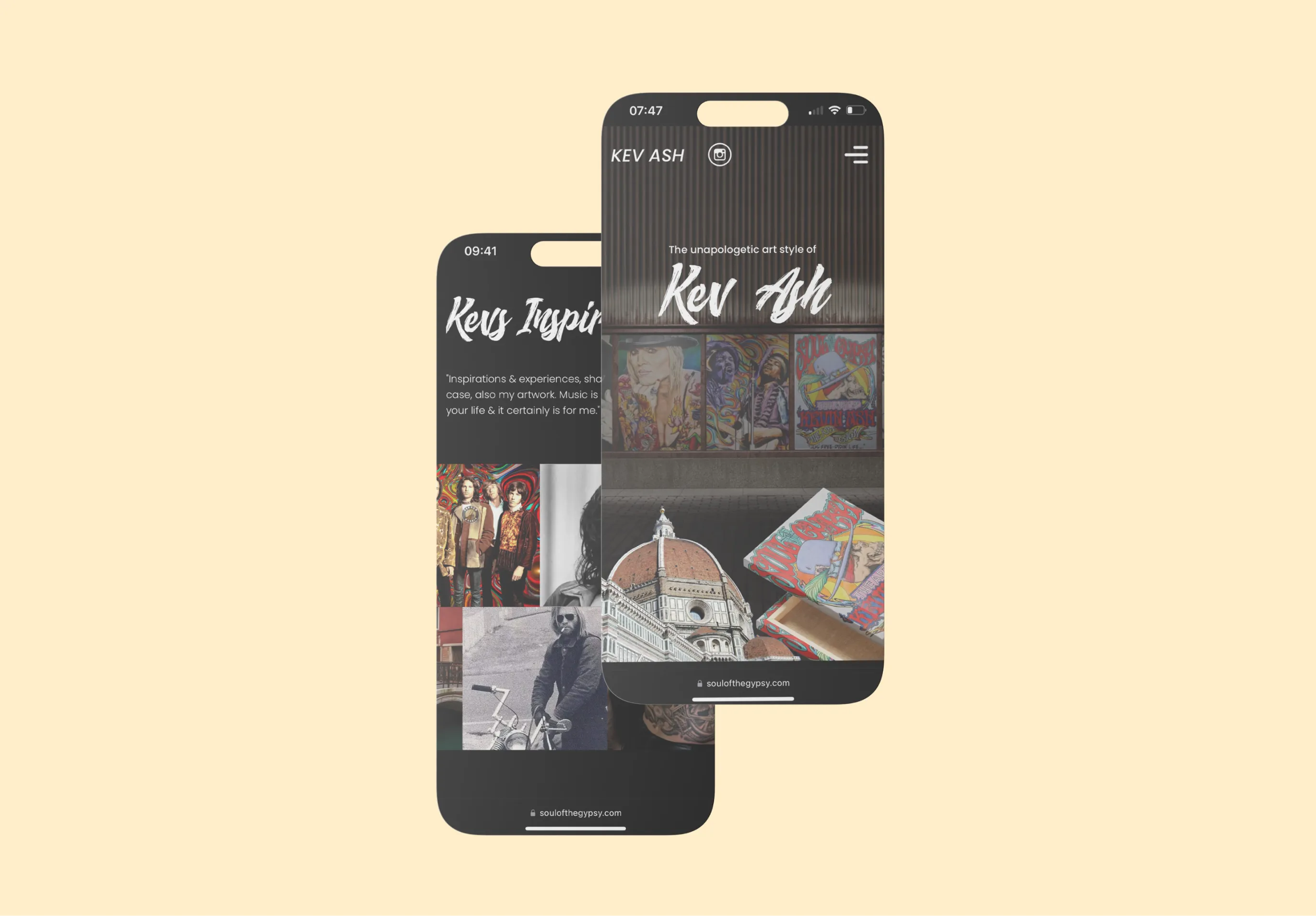 Soul Of The Gypsy Iphone Mockups