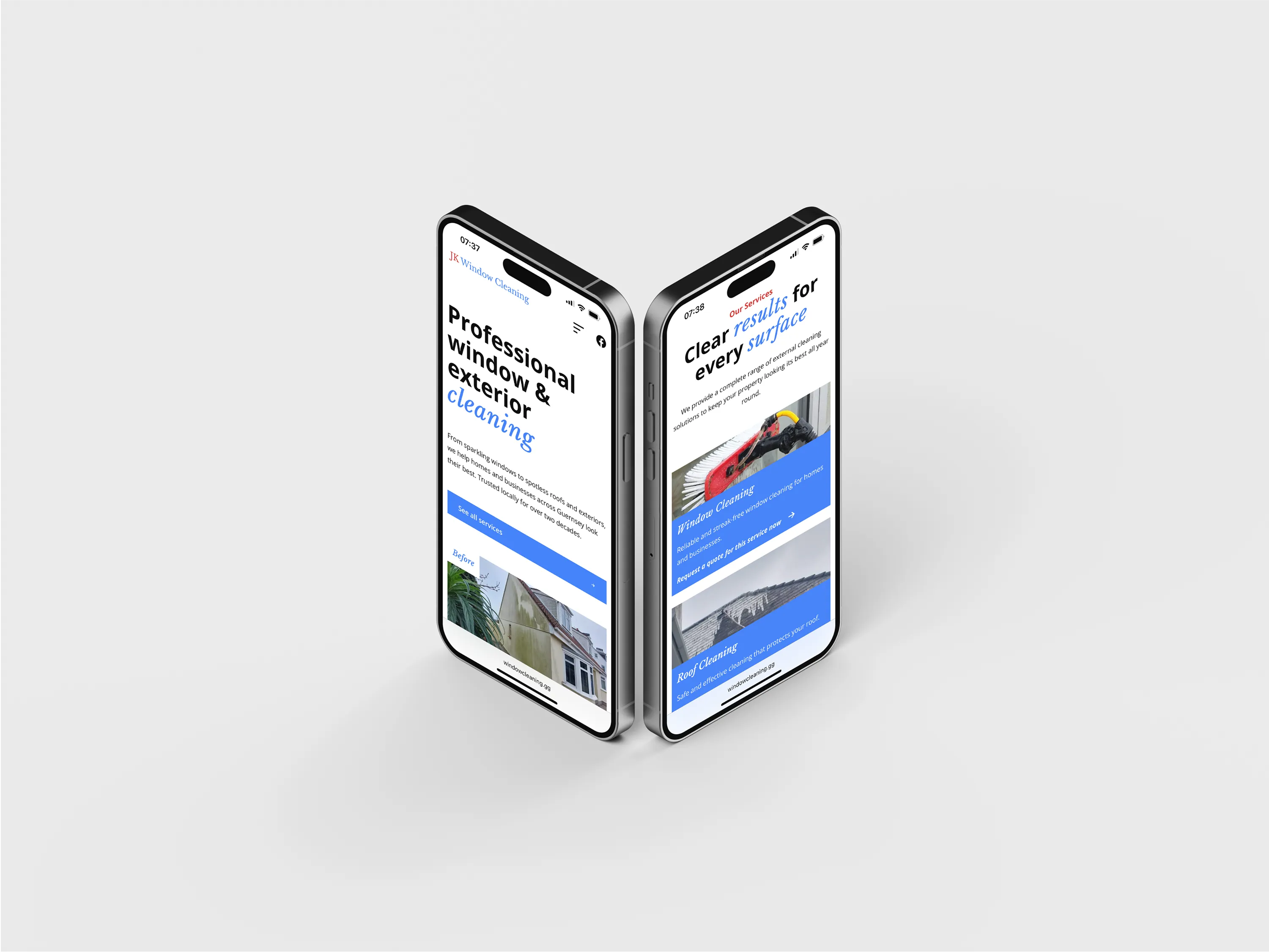 Jk Window Cleaning IPhone Mockup