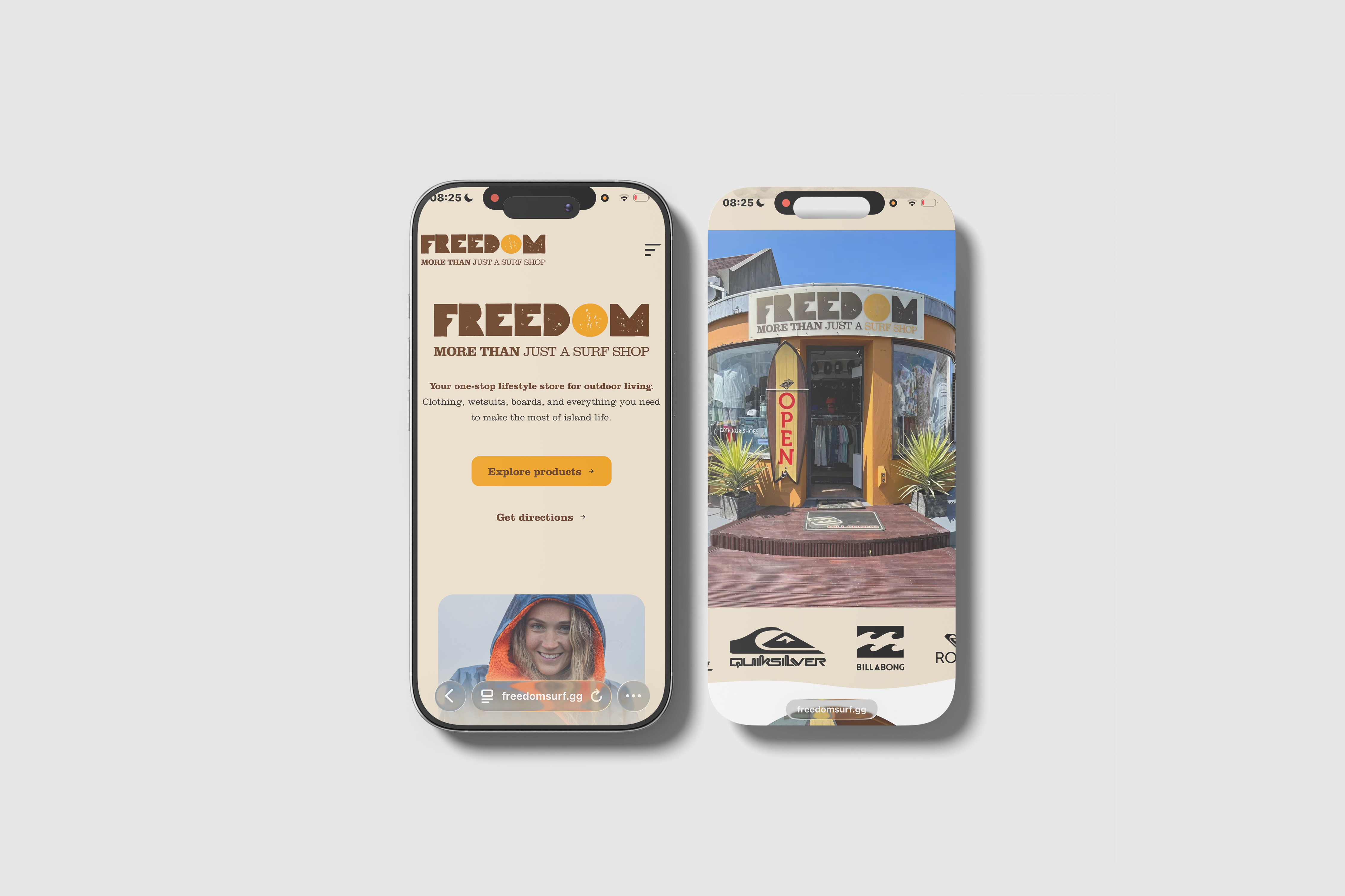Freedom Surf Iphone website