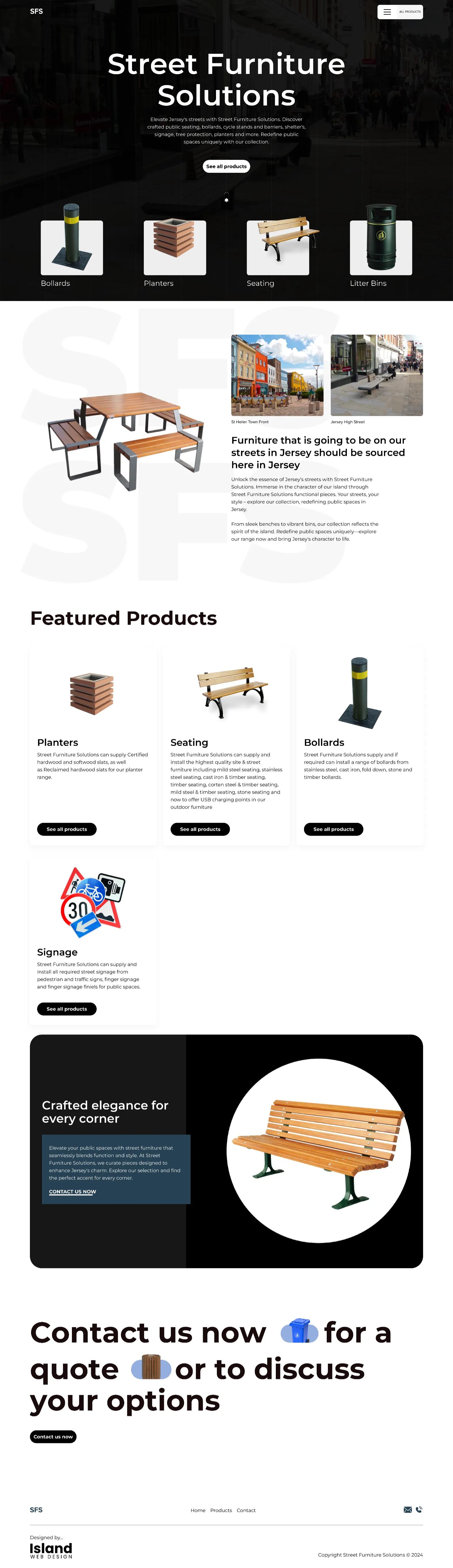 Street Furniture Solutions Full Page Website