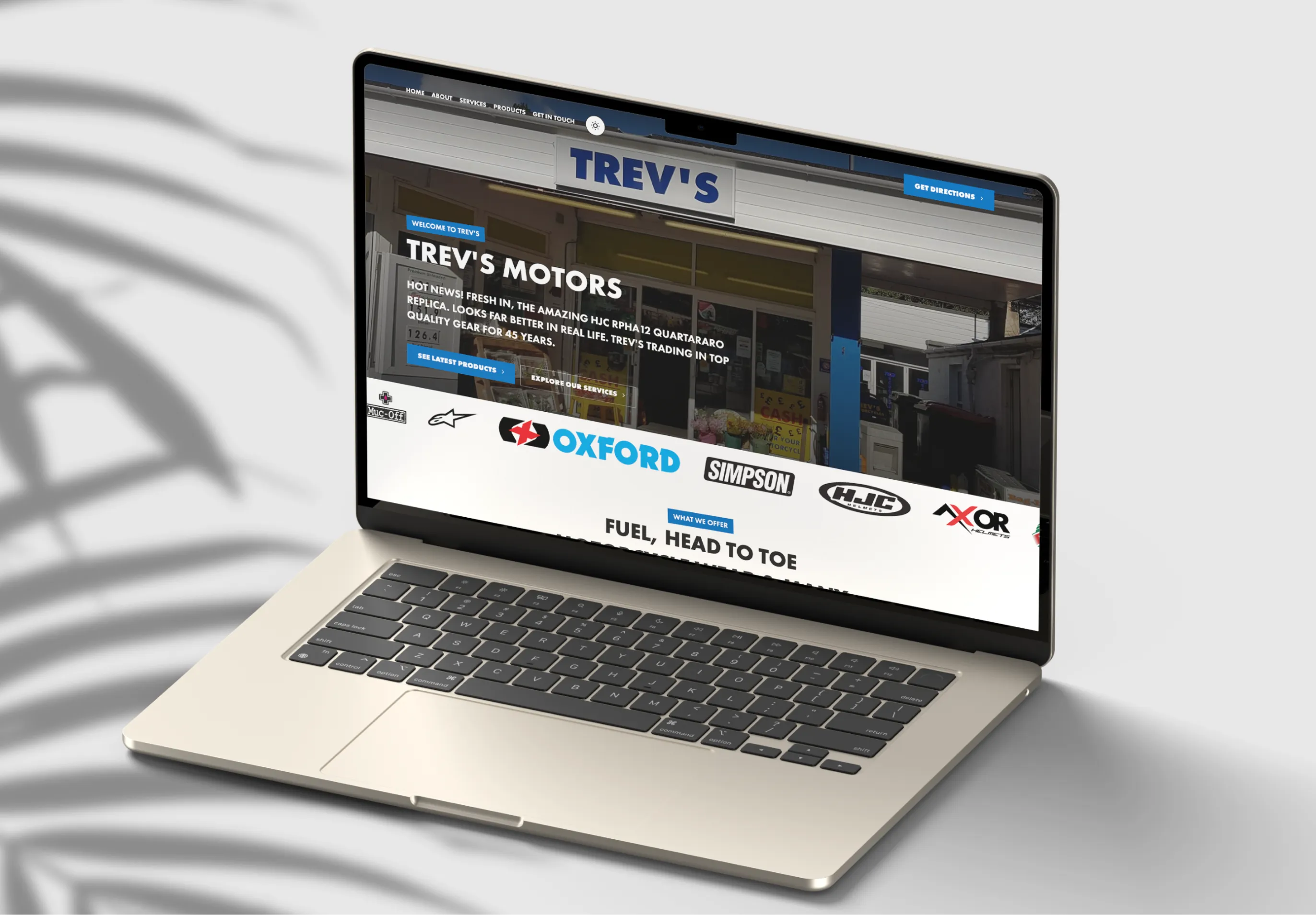 Trevs Motors MacBook MockUp