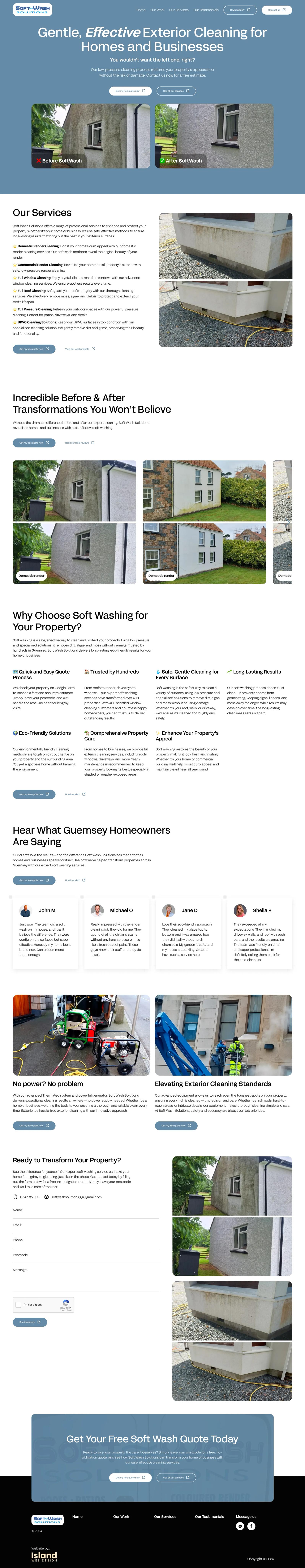 Softwash Solutions Landing Page