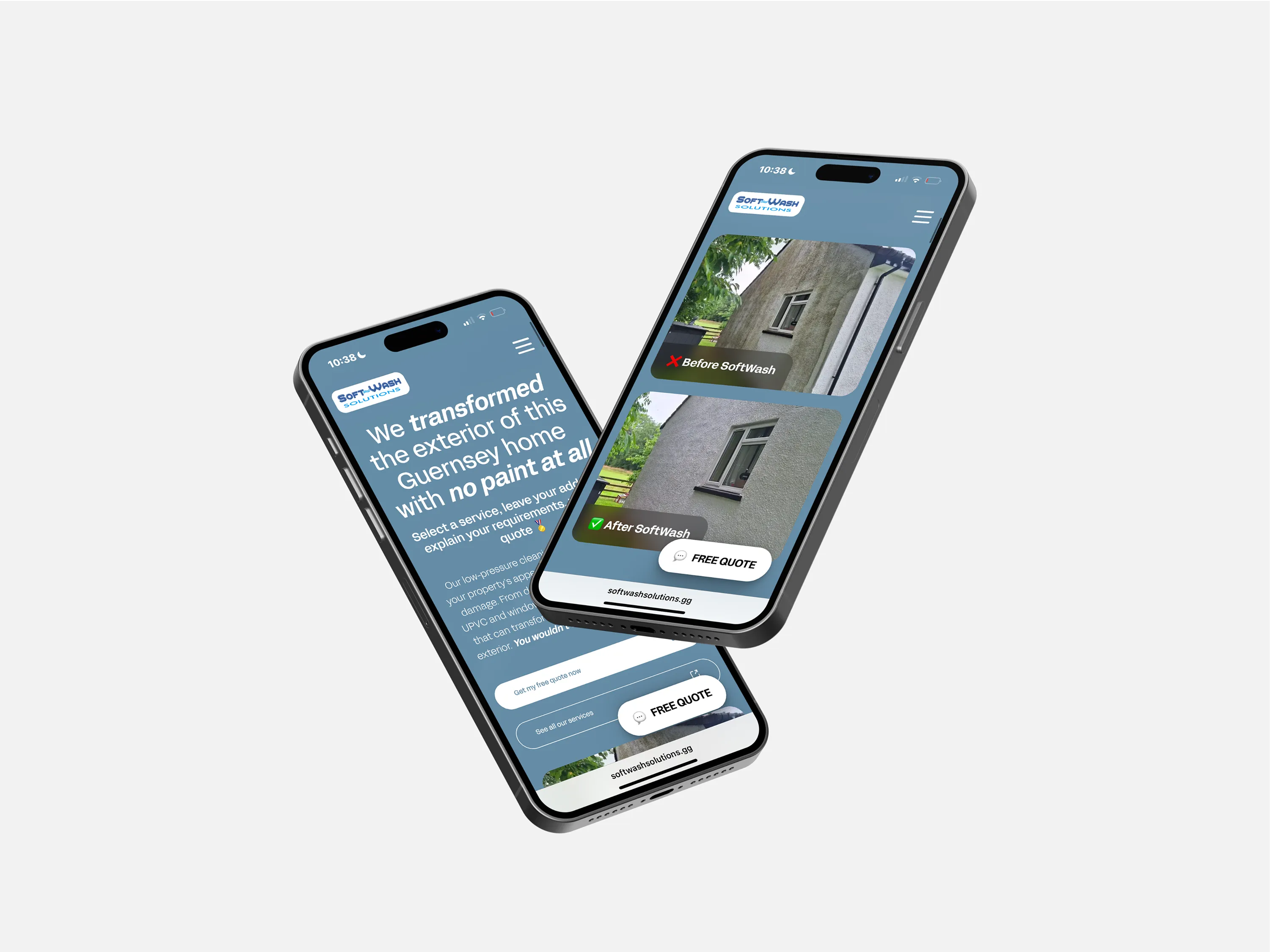 Softwash Solutions Website MockUp