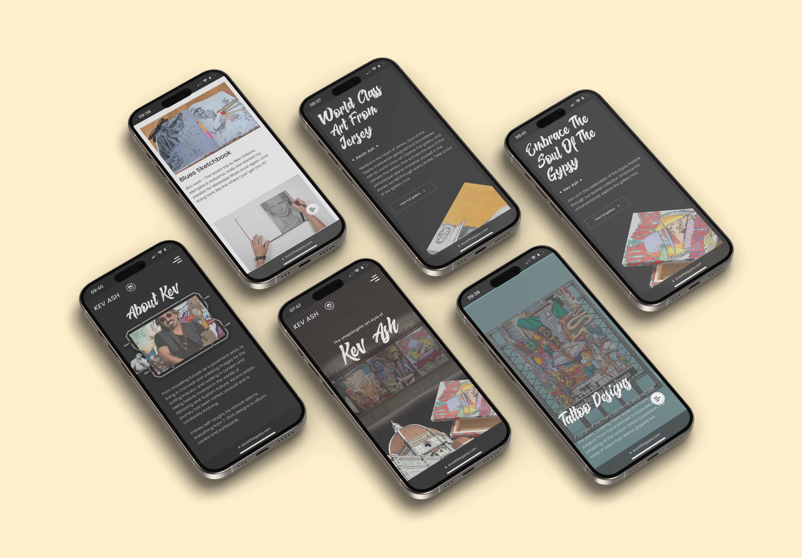 Soul Of The Gypsy Iphone Mockups