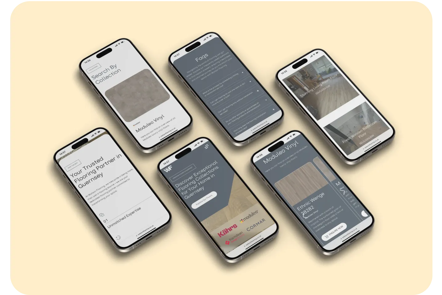 Watson Flooring Mobile Mockups