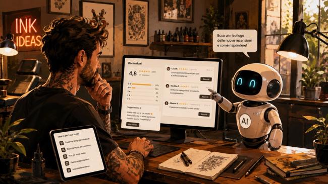 Come usare l’Intelligenza Artificiale in uno studio di tatuaggi: idee pratiche per risparmiare tempo Come usare l’Intelligenza Artificiale in uno studio di tatuaggi: idee pratiche per risparmiare tempo