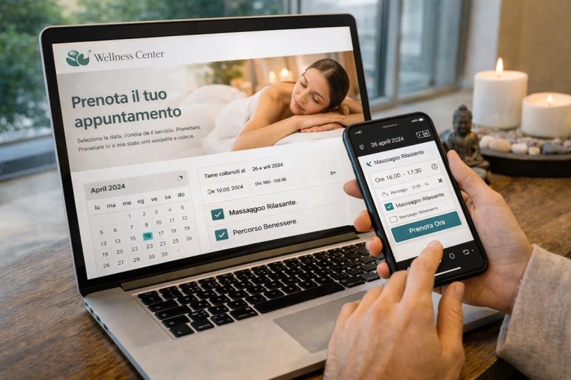 Sito web, social e prenotazioni online: il trio vincente per centri wellness moderni