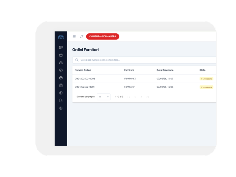 Invio degli ordini in pochi click