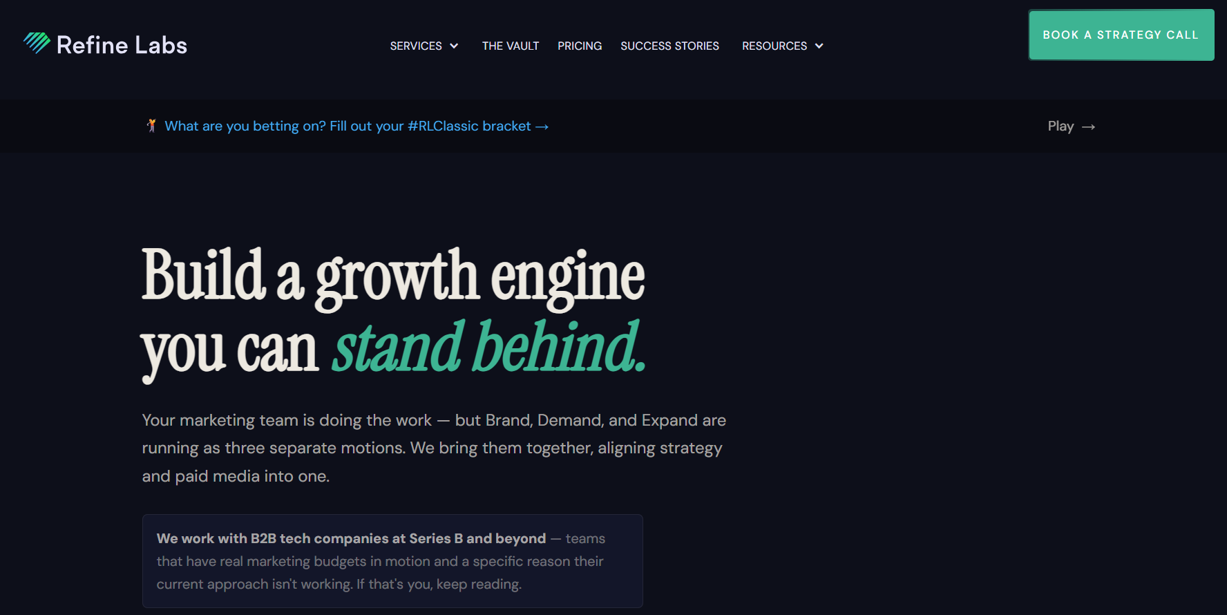 Refine Labs, a B2B demand generation marketing agency