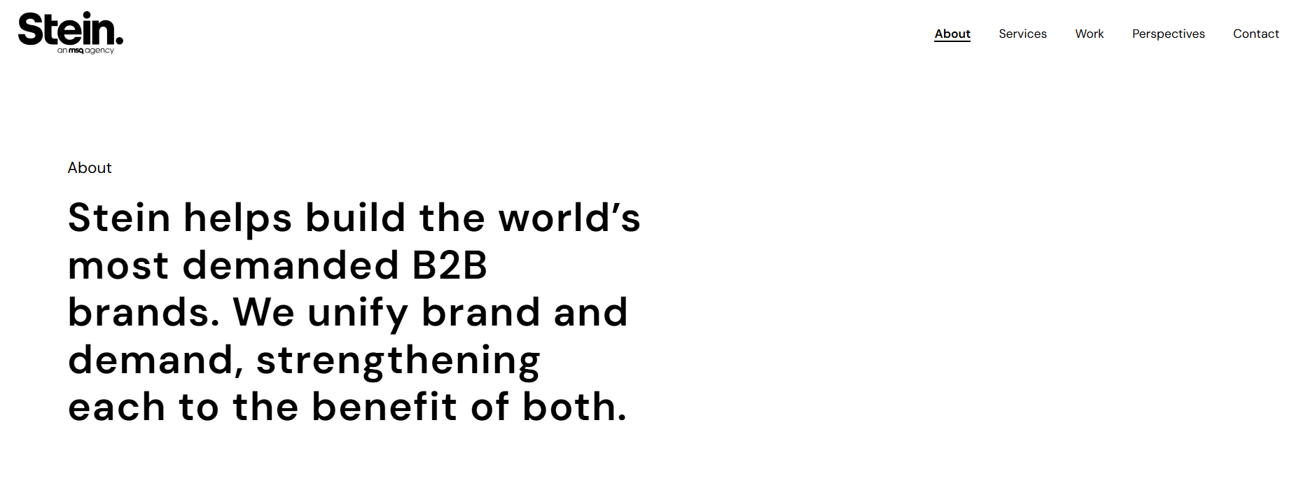 Stein IAS, a strategic B2B marketing agency for regulated categories
