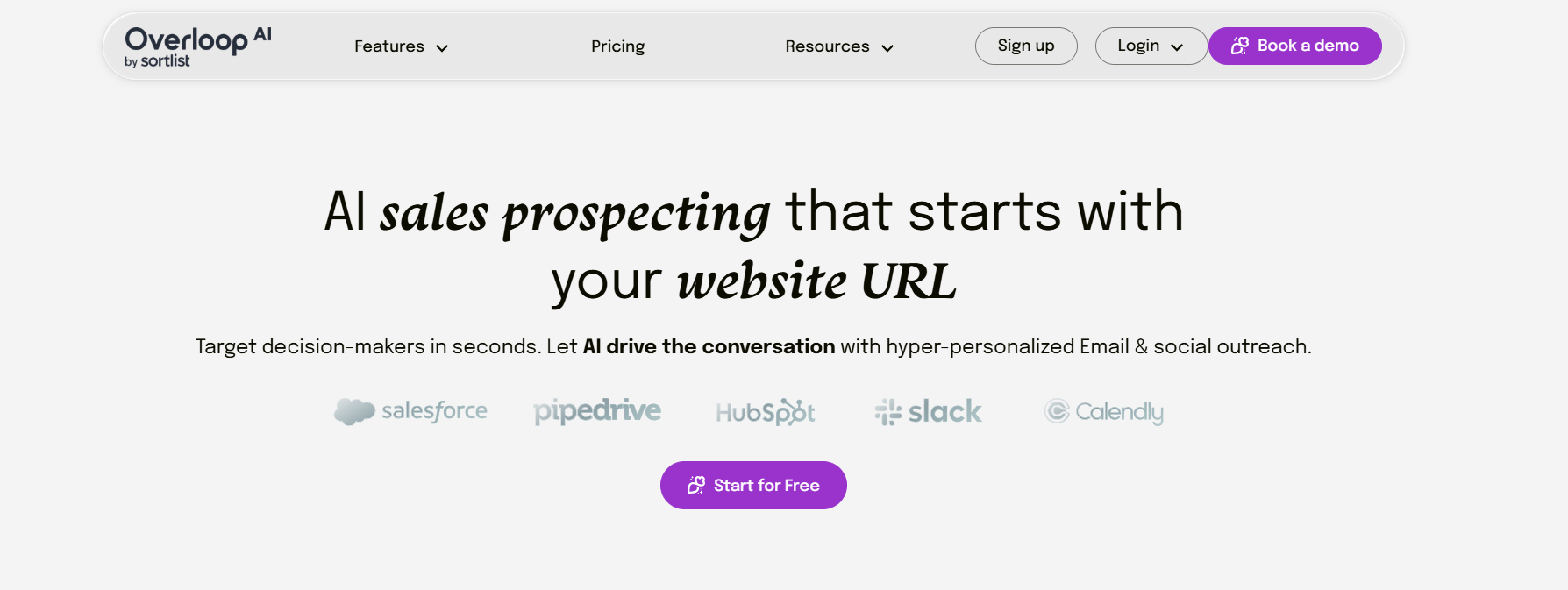 Overloop cold outreach tool running email and LinkedIn sequences from one database