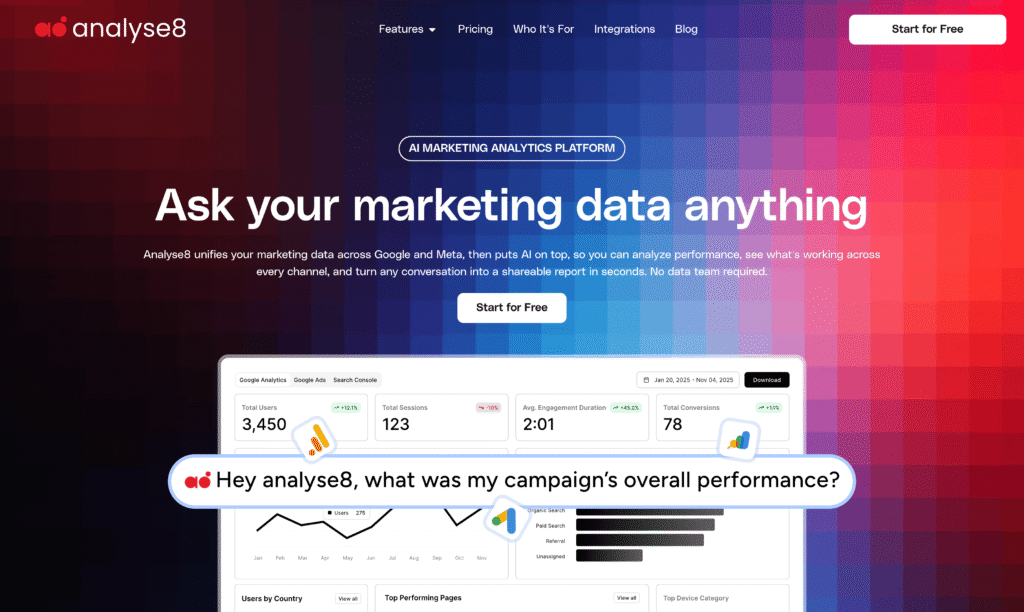 Analyse8 website screenshot