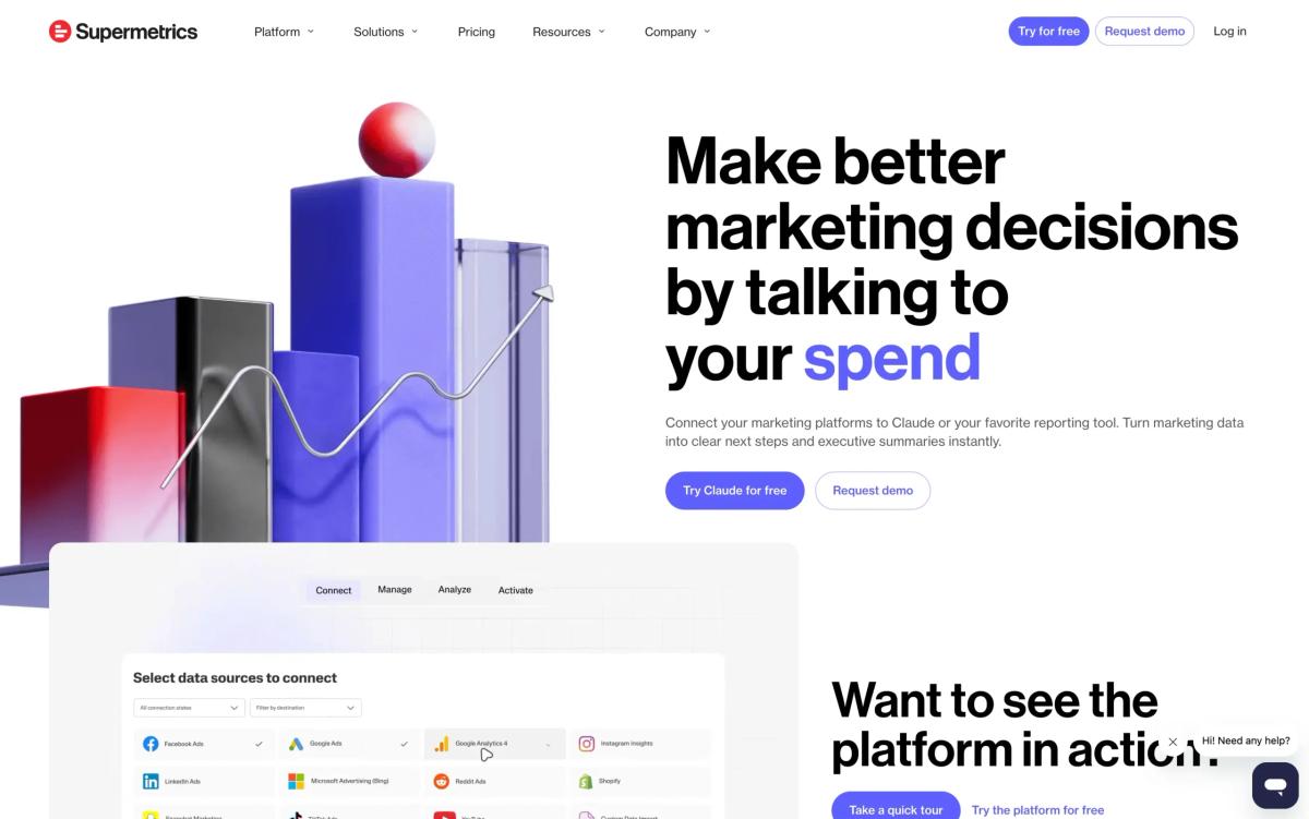 Supermetrics homepage