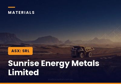 Sunrise Energy Metals Limited (ASX:SRL)
