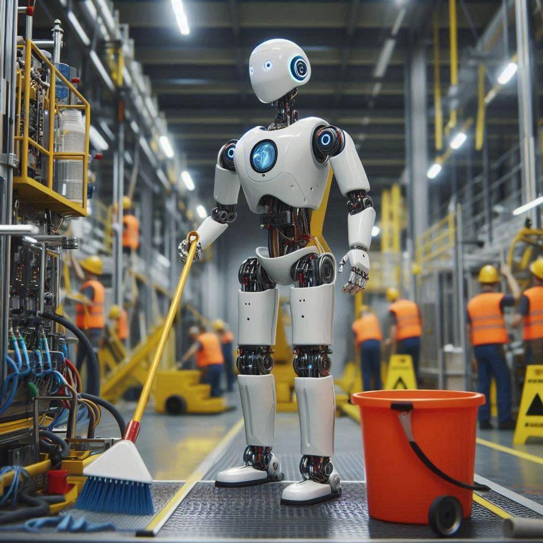 robot umanoide per le pulizie