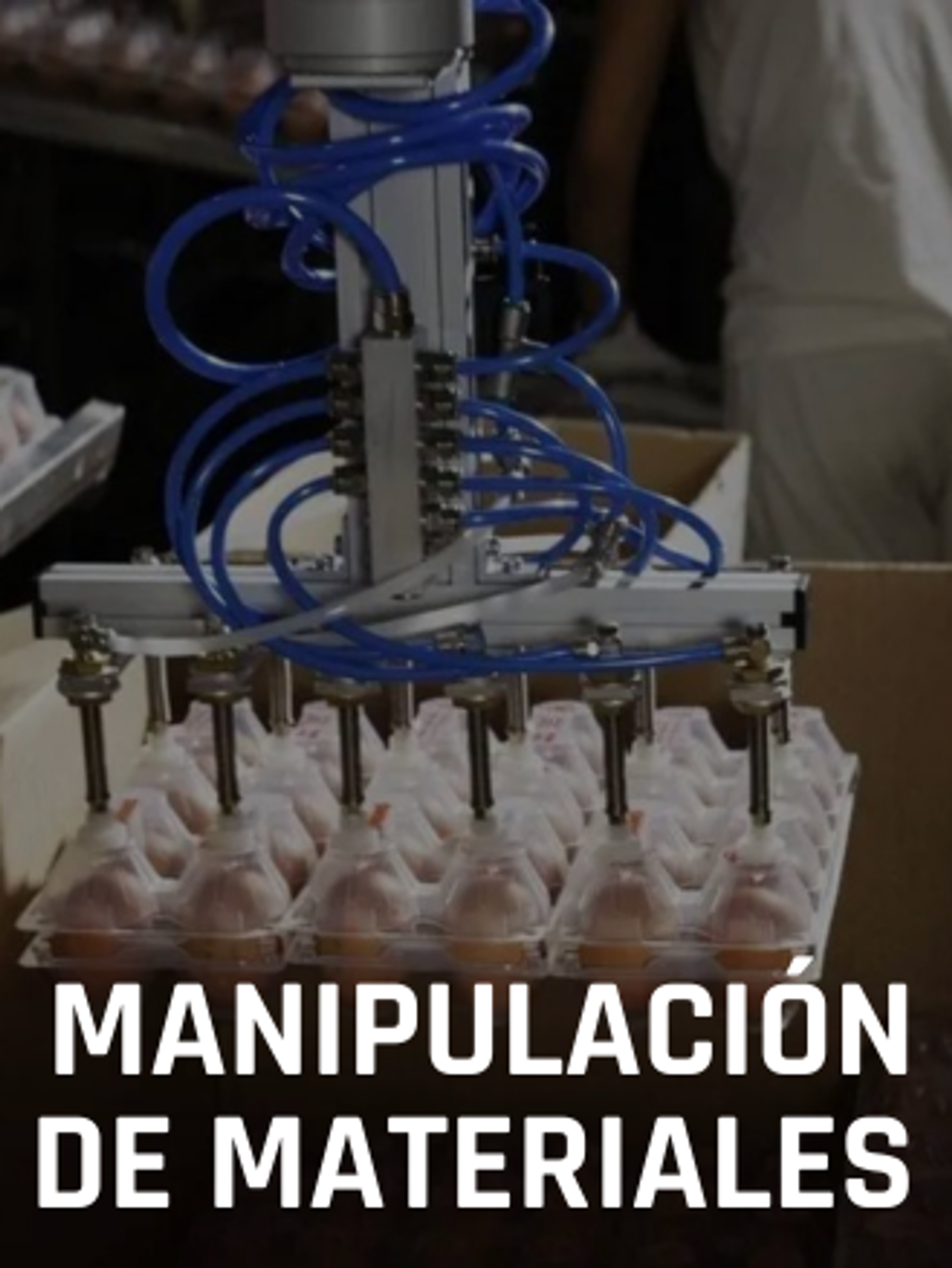 manipulación de materiales cobots