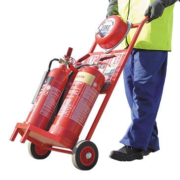 Fire Trolley With Extinguishers