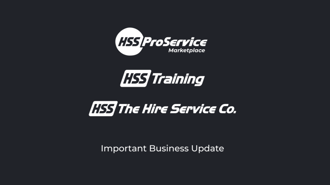 Important business update from HSS Hire Group