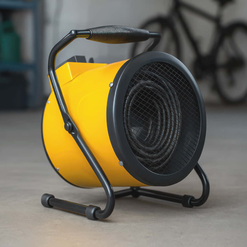 yellow radiant heater