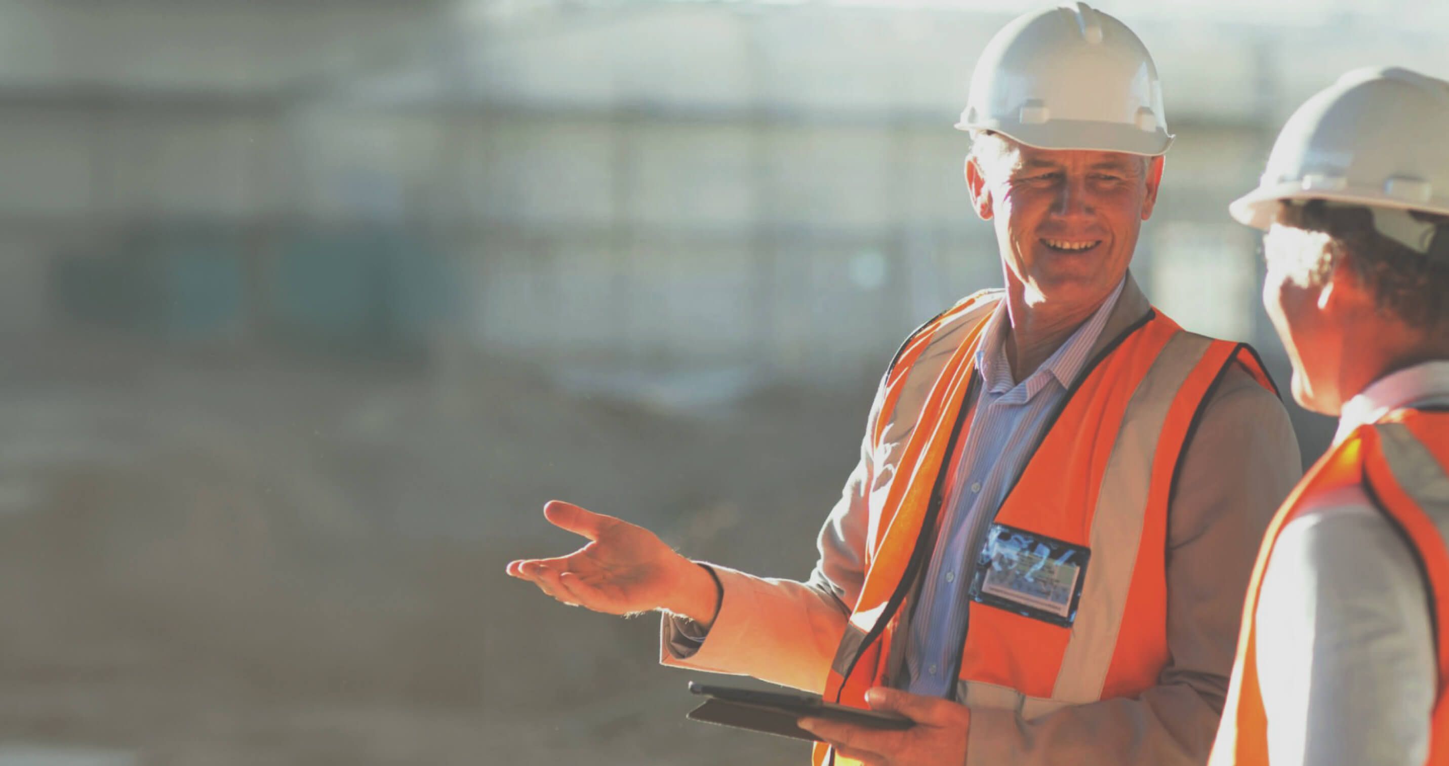 man on construction site