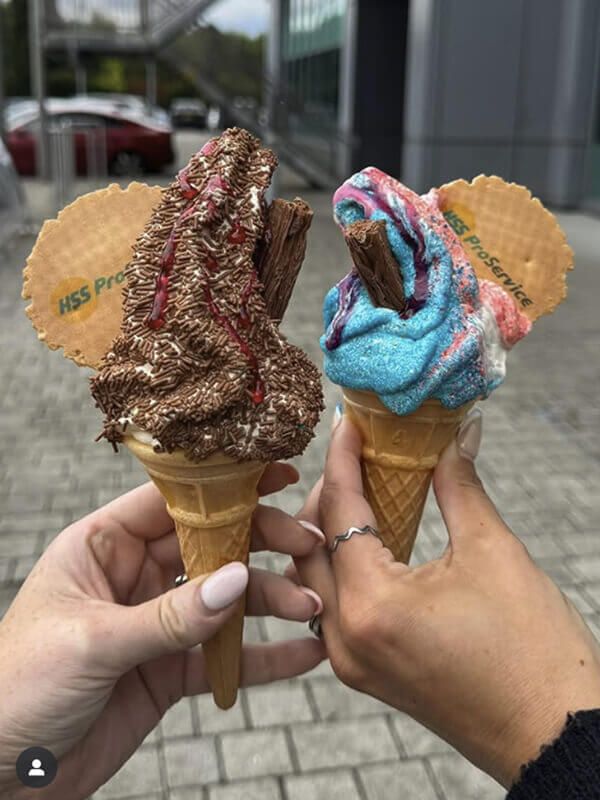 two ice creams