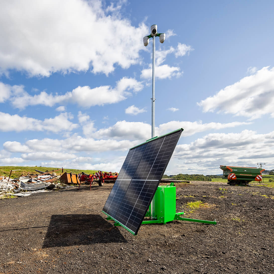 AI Solar CCTV Mobile Tower System