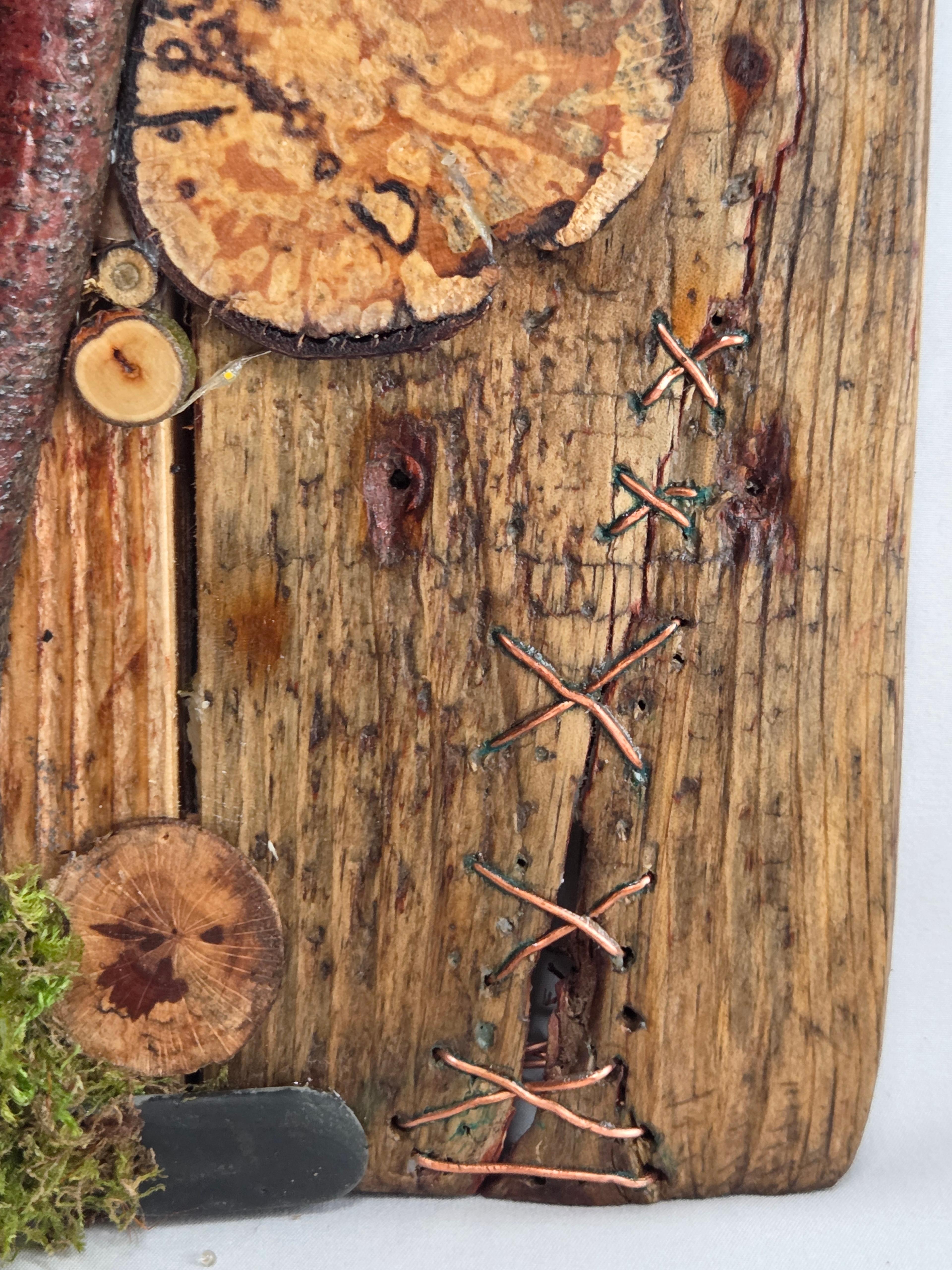 An example of spalting, patina and kintsugi in one photo