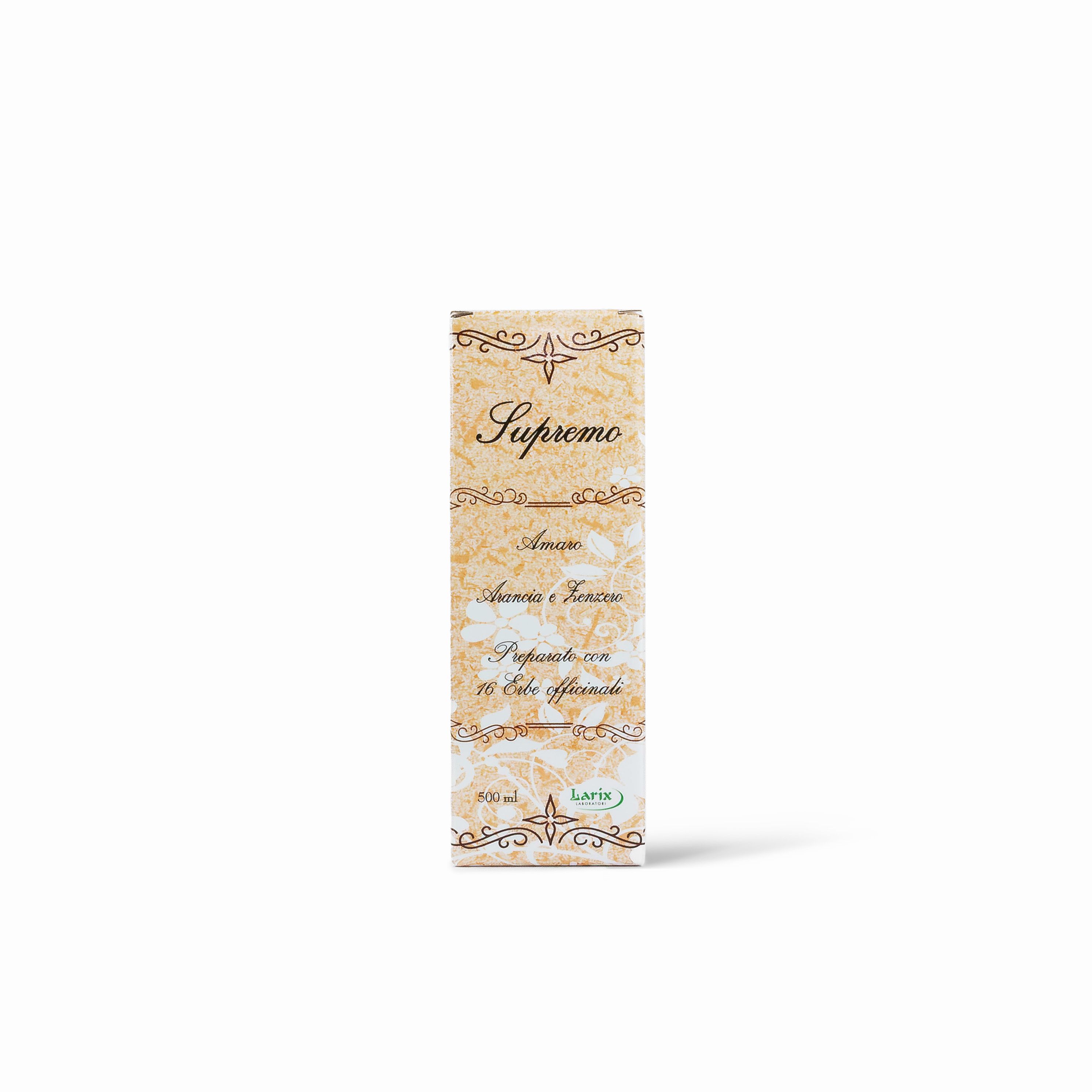 Amaro Supremo Digestivo Analcolico Arancia e Zenzero