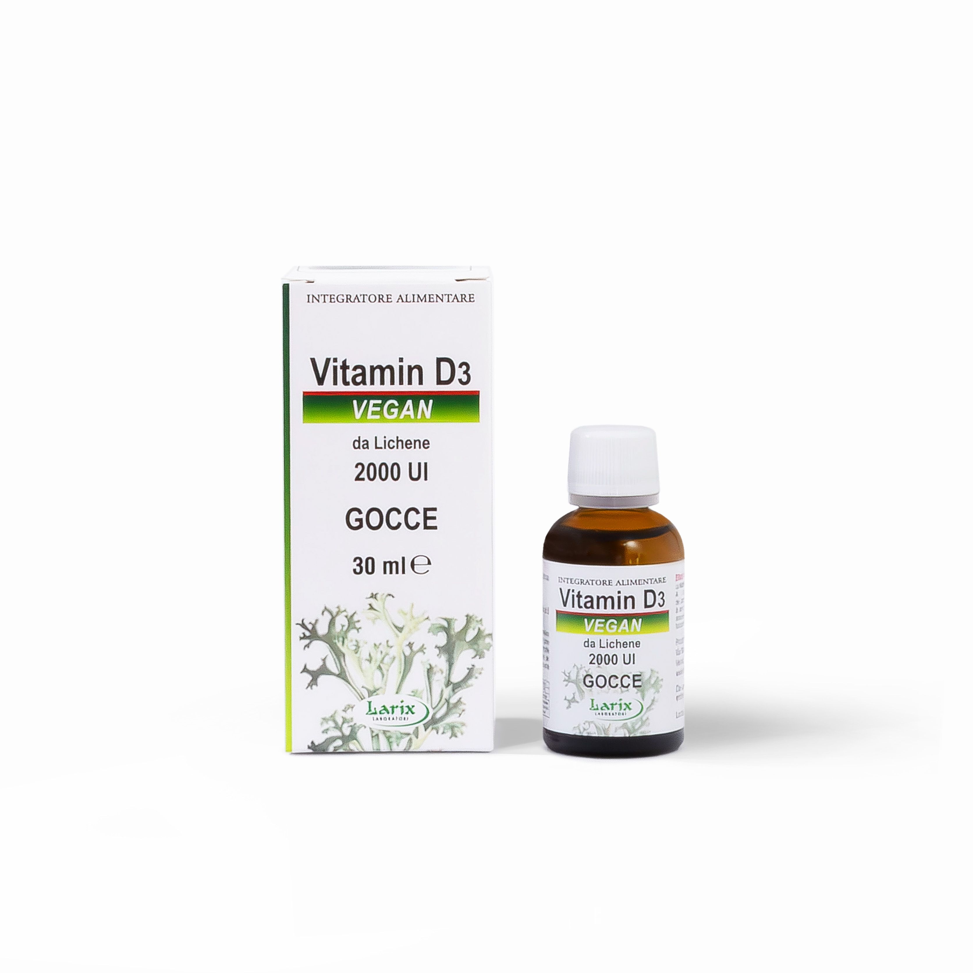 Vitamina D3 Vegan da Lichene 2000UI - Gocce