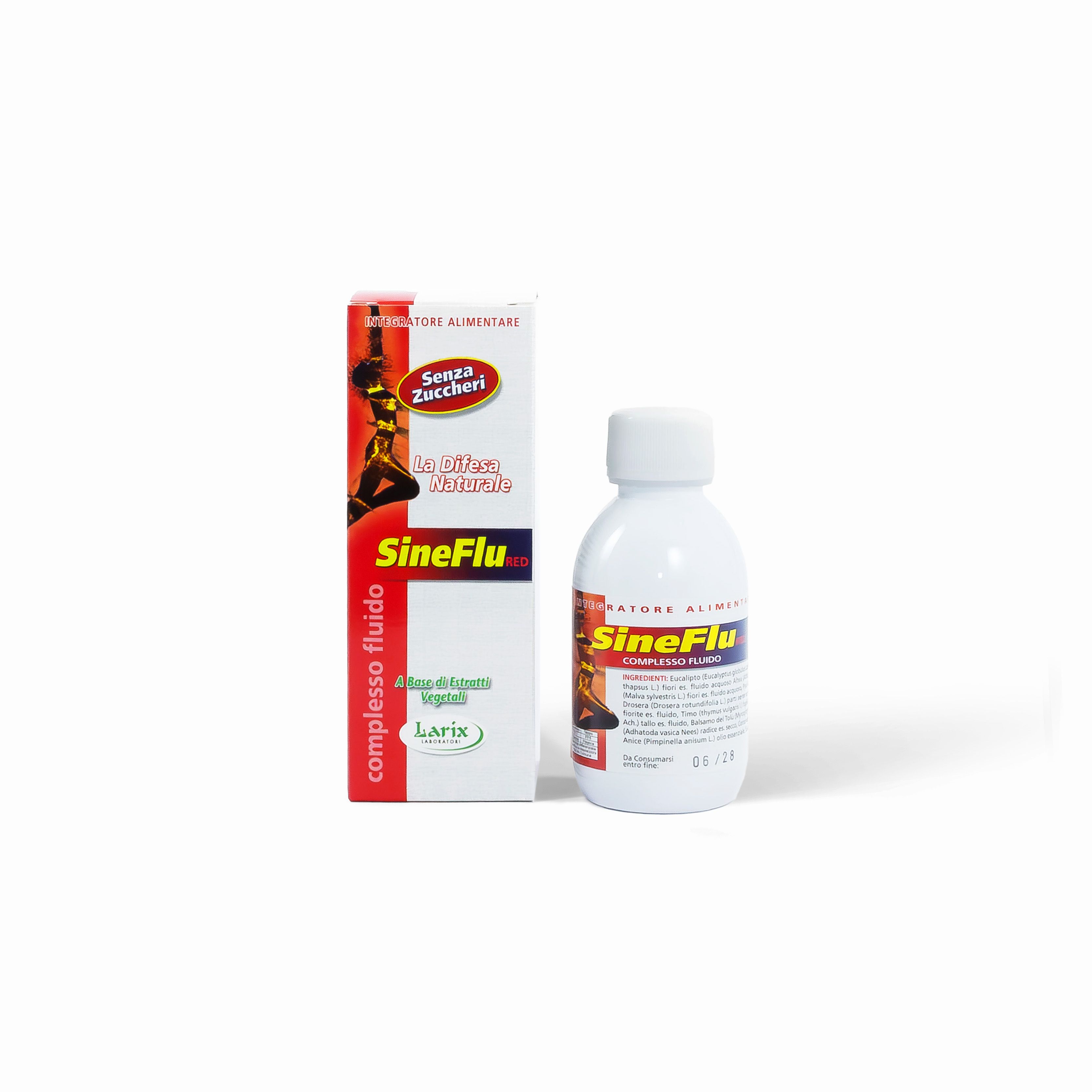 Sineflu Red complesso fluido senza zucchero