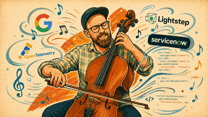 Ben Sigel playing cello with code and past experiences flowing out from the instrument