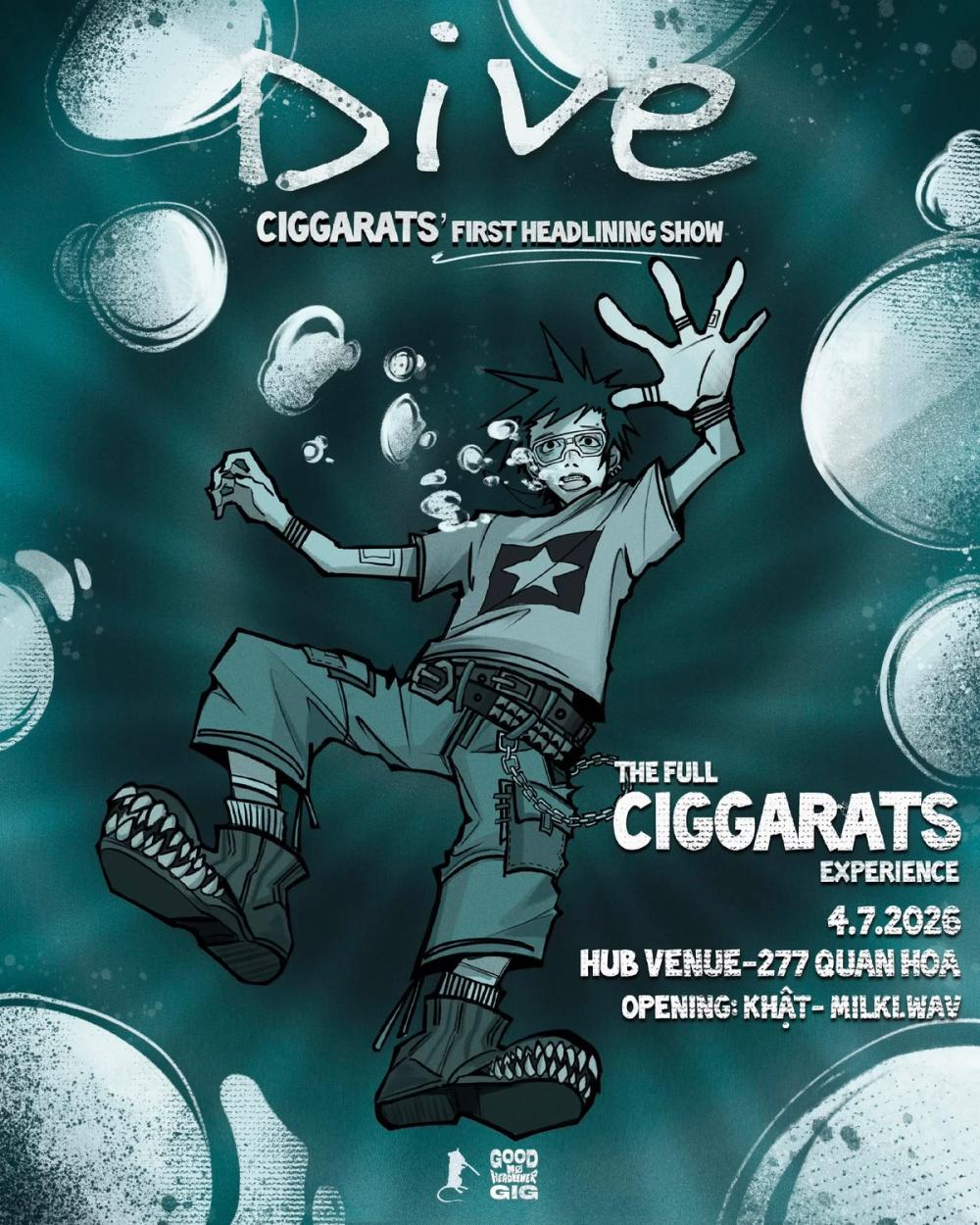 Ciggarats's Dive - First Headlining Show