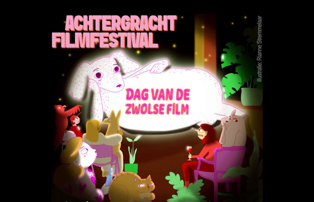 poster Achtergracht Filmfestival: Dag van de Zwolse Film door Rianne Stremmelaar