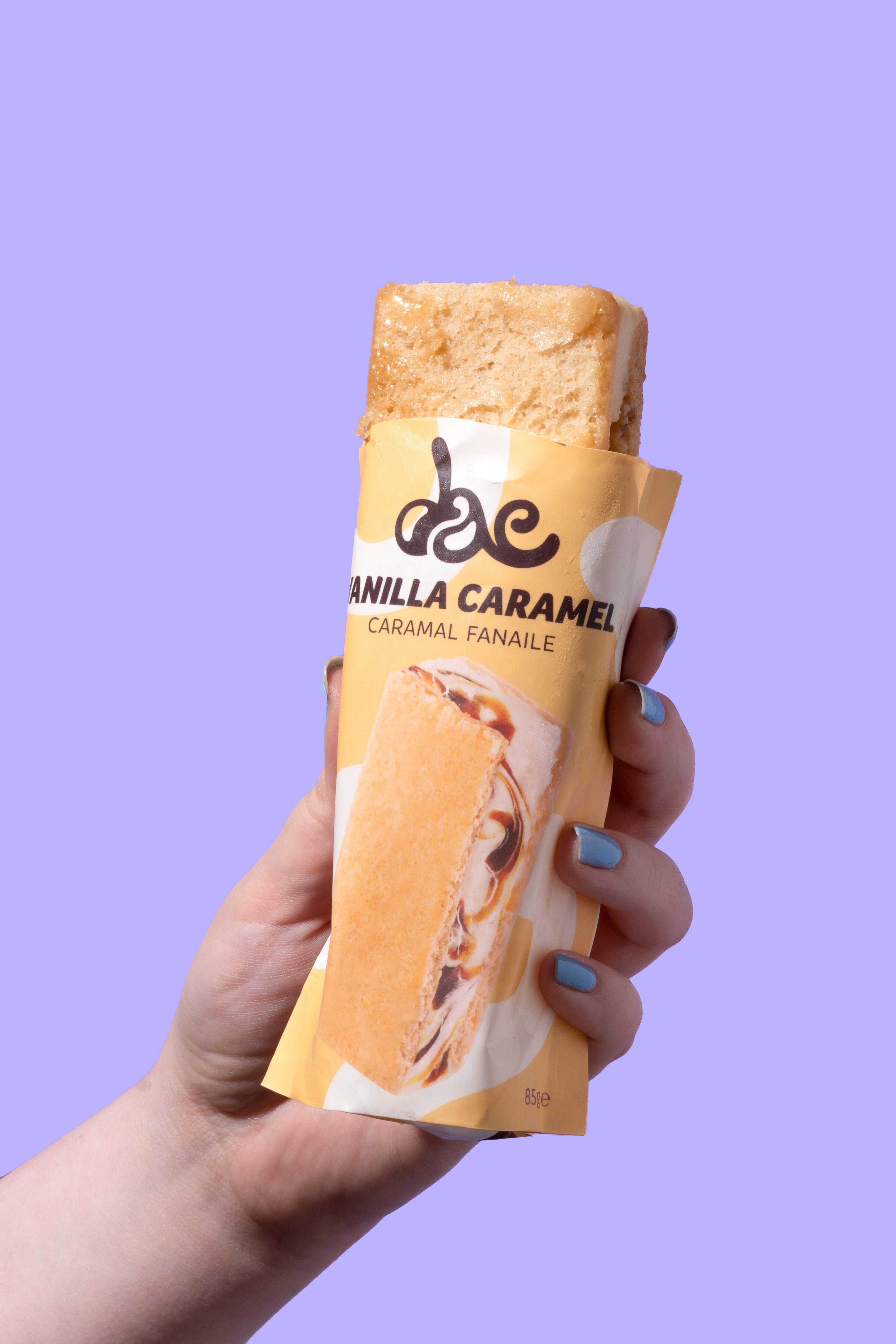Vanilla Caramel Ice Cream Sandwich