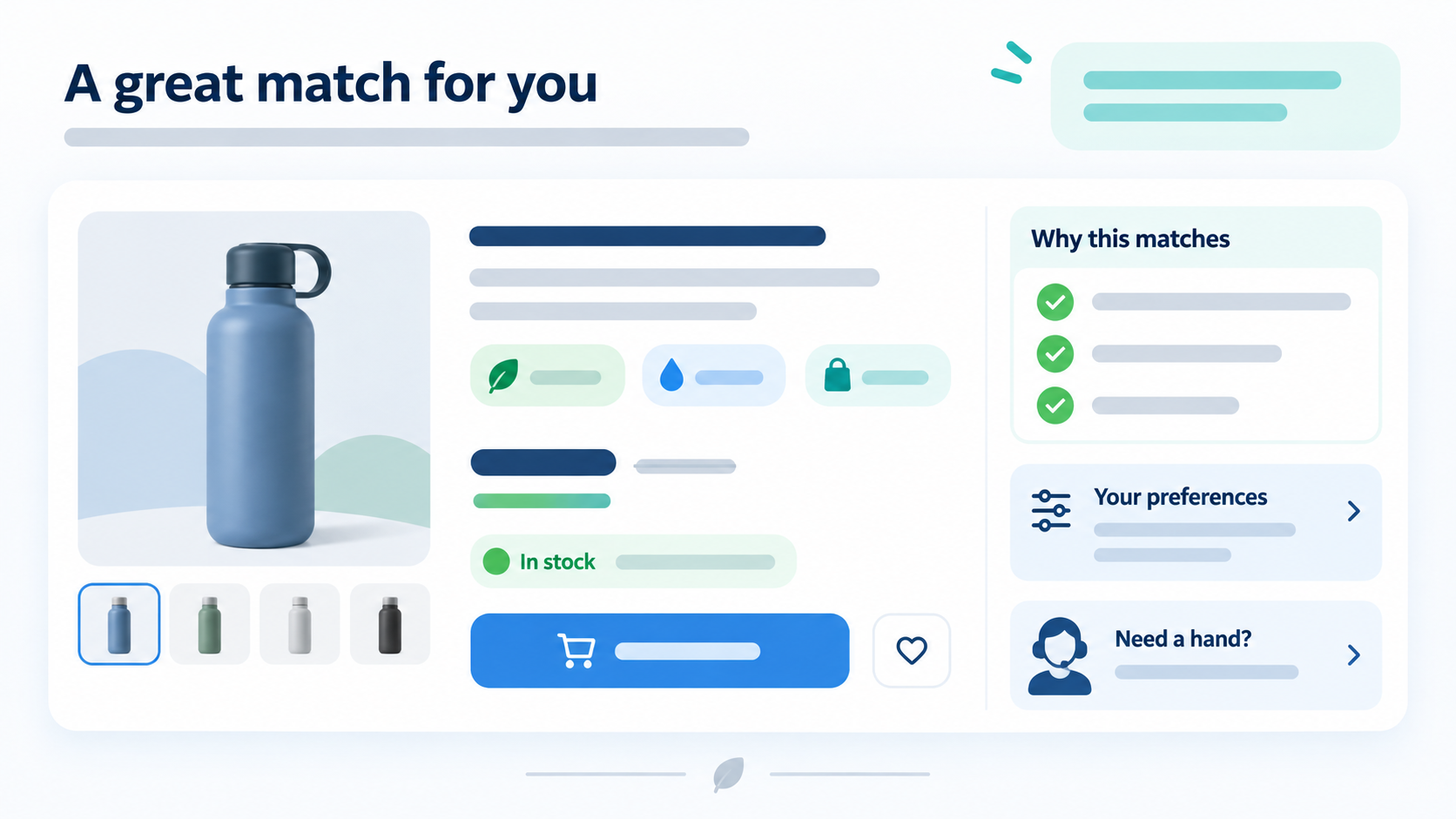 a trustworthy recommendation shows why it matches, current availability, preference controls, and a route to human help.