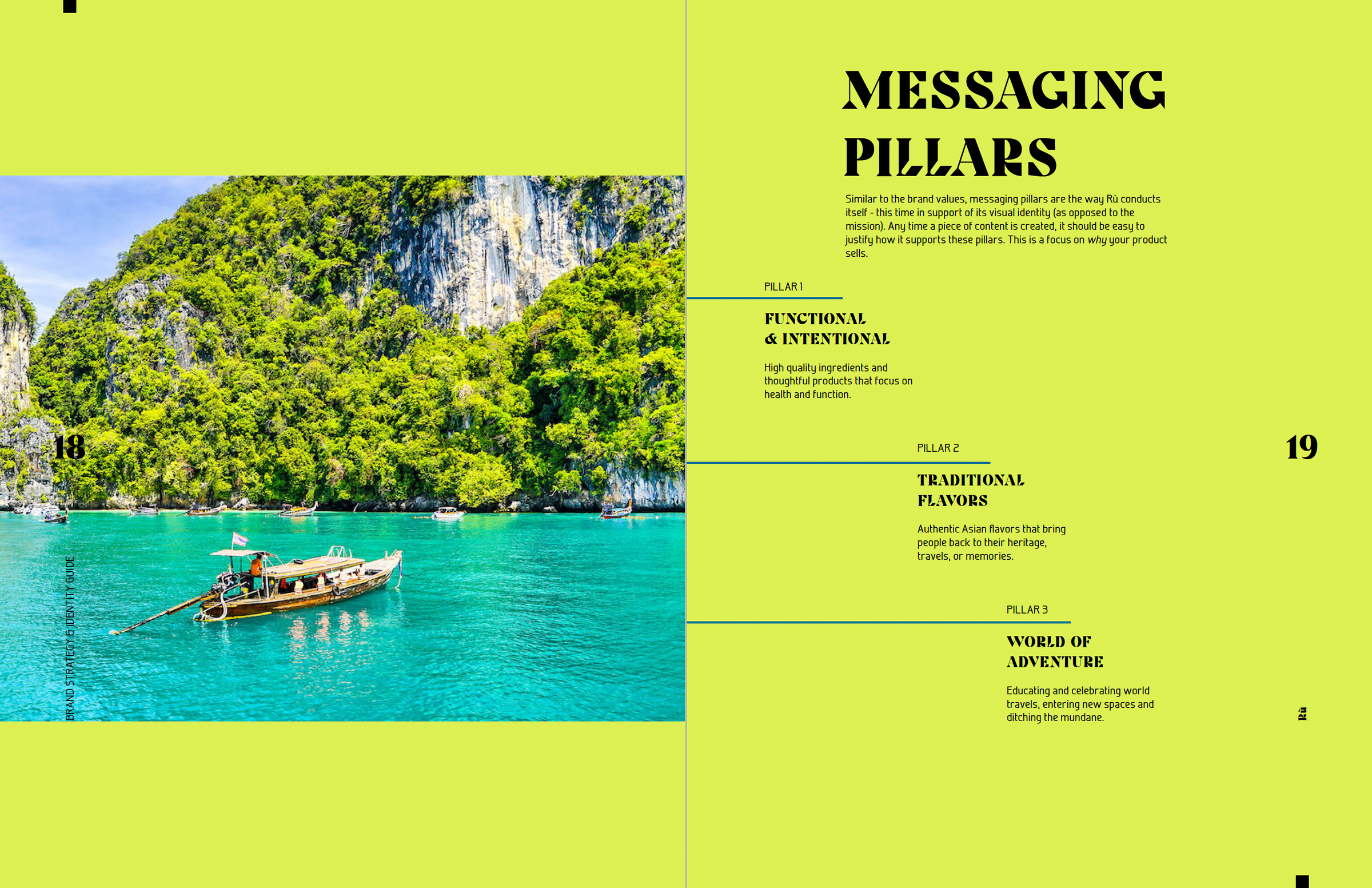 Brand identity guidelines messaging pillars