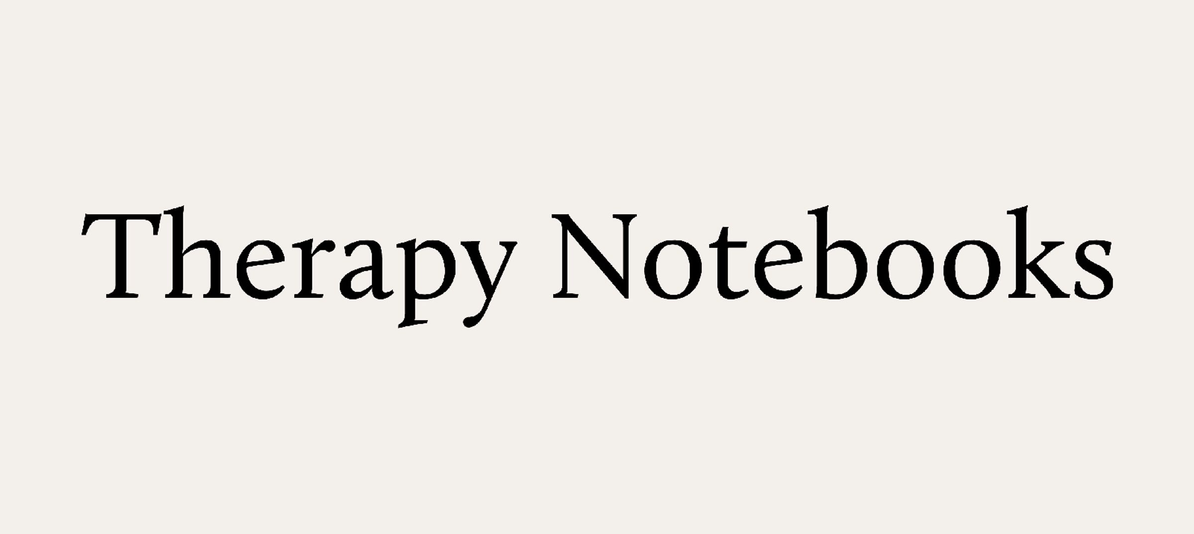 Therapy Notebooks logotype design
