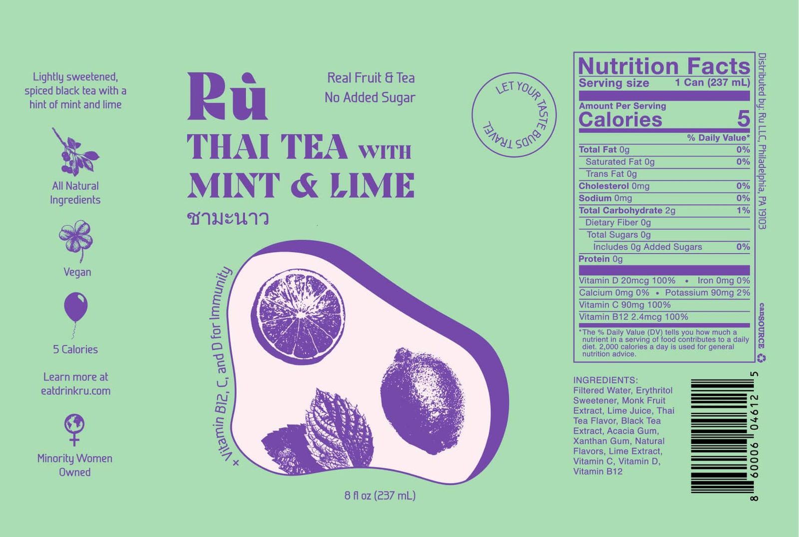 Packaging design for thai tea