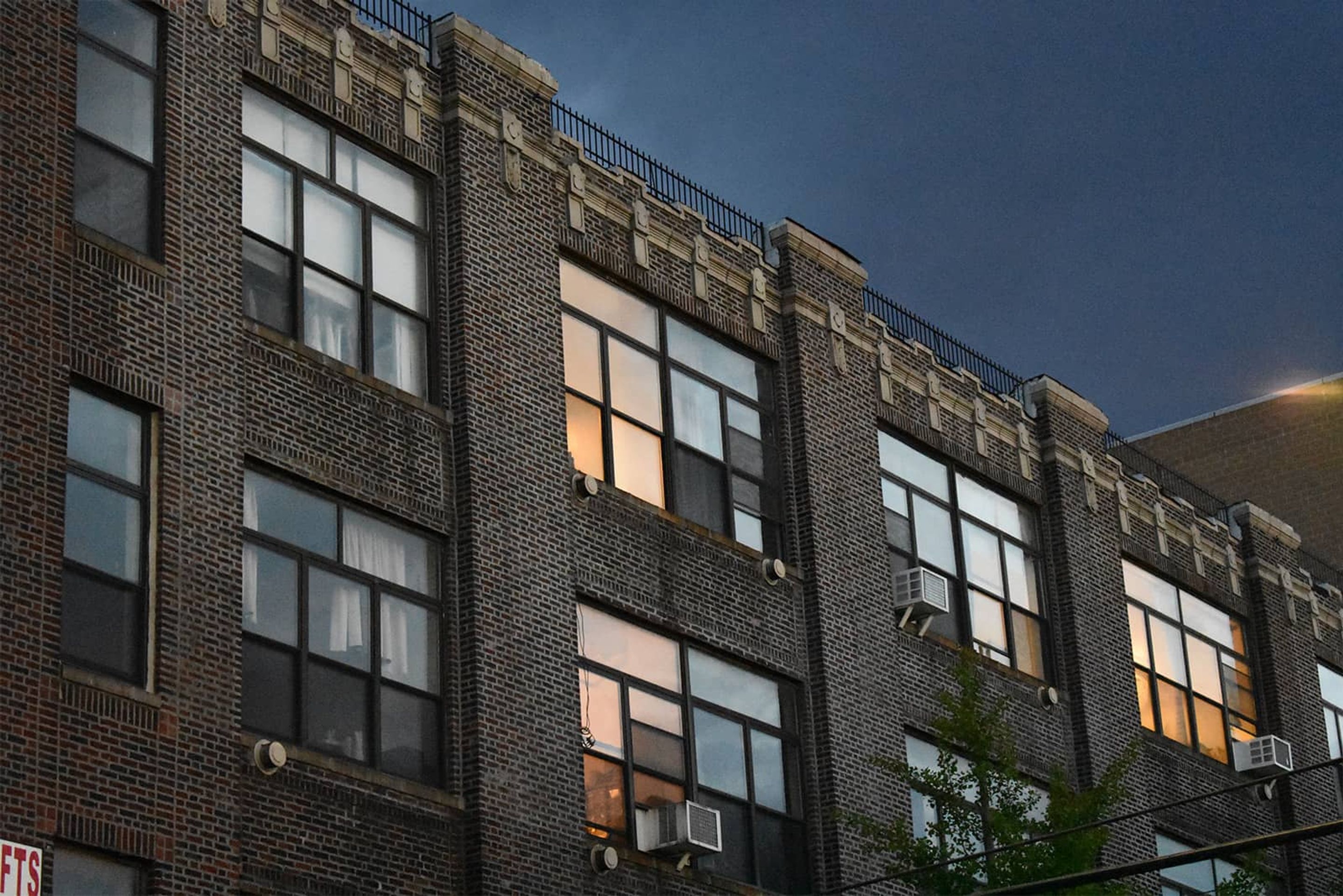 Marcd creative studio facade at night