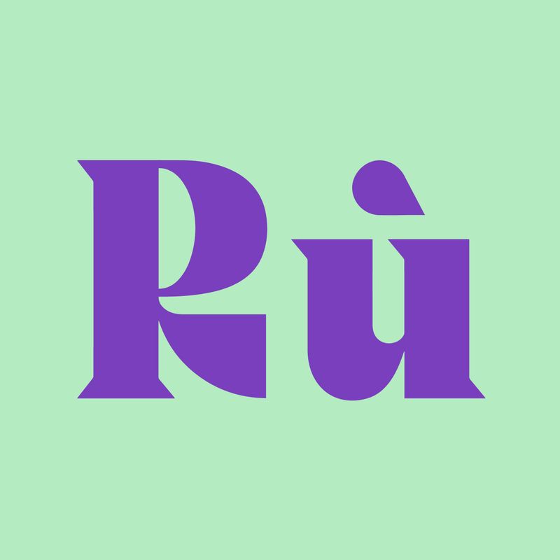 Logo design in Thai theme for asian beverage Ru