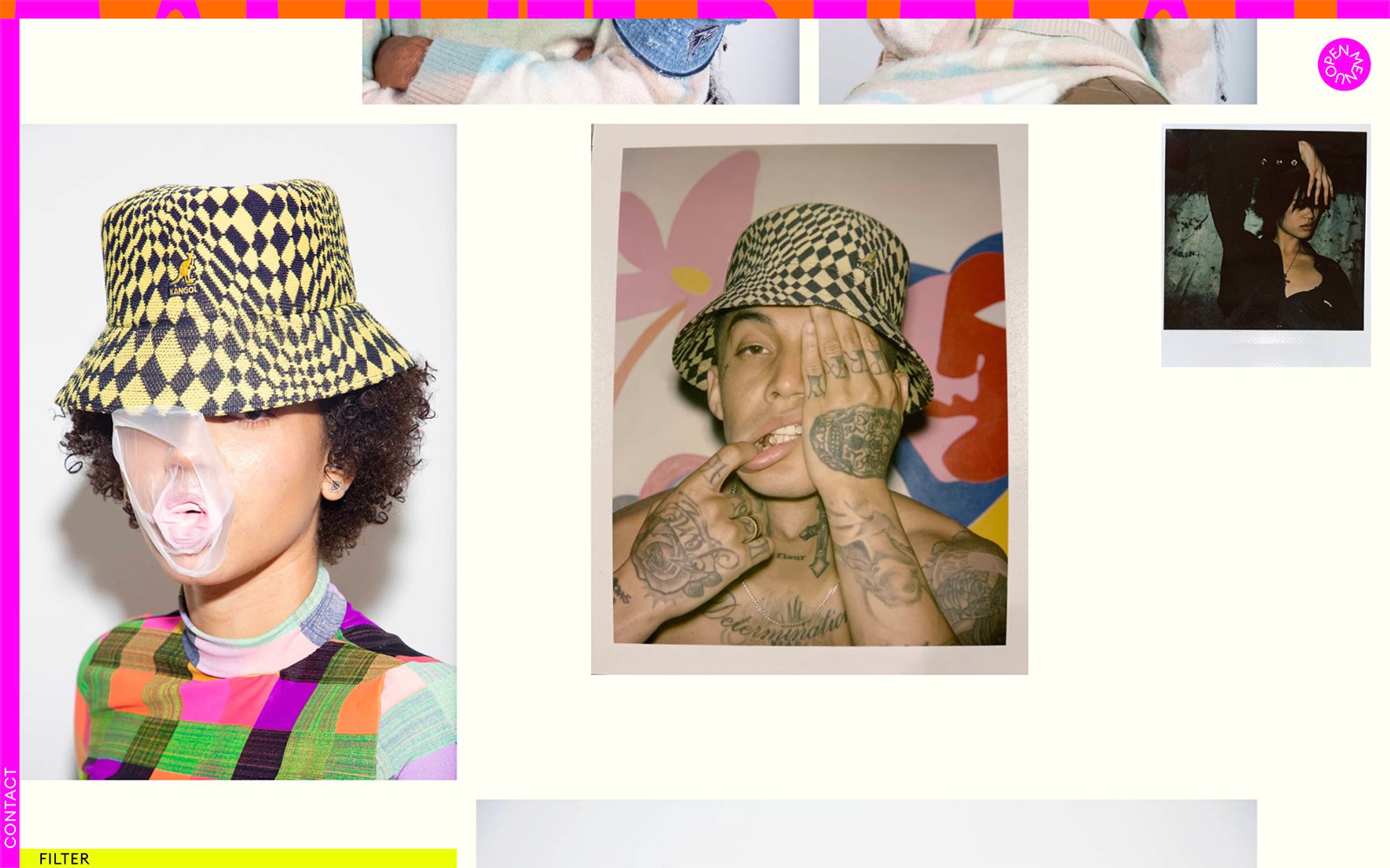image full screen web design for photographer