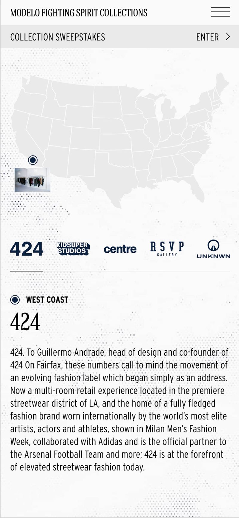 interactive studio locations on mobile device