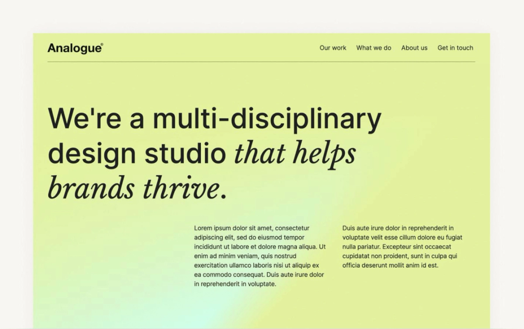 Analogue webflow theme