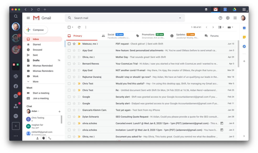 SHIFT APP Works with google